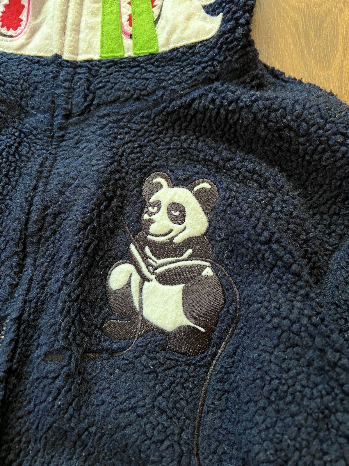 Bape Rare Bape Panda Fleece / Sherpa Zip Up Hoodie Size US S / EU 44-46 / 1 - 6 Thumbnail