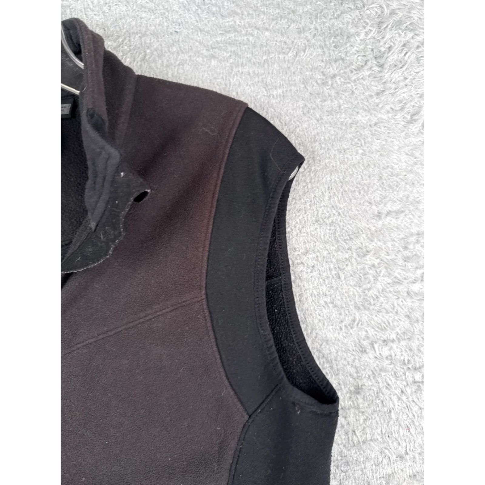 Vintage REI Vest Women Small Black Full Zip Long Sleeve Polyester Fleece Mock Neck READ Size S / US 4 / IT 40 - 2 Thumbnail