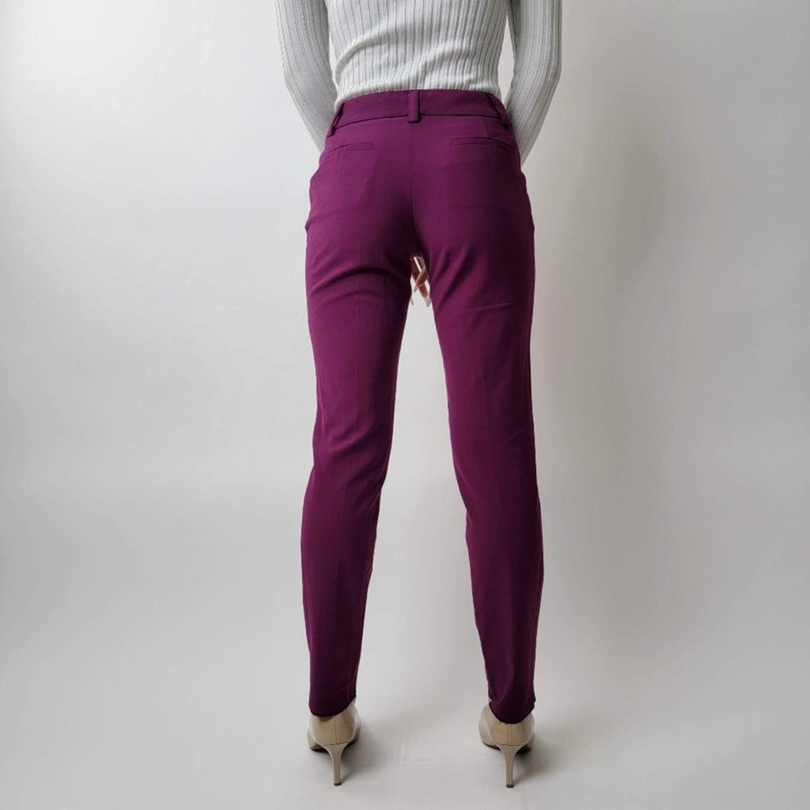 Alice + Olivia Alice + Olivia Burgundy Pants Size 26" / US 2 / IT 38 - 9 Thumbnail