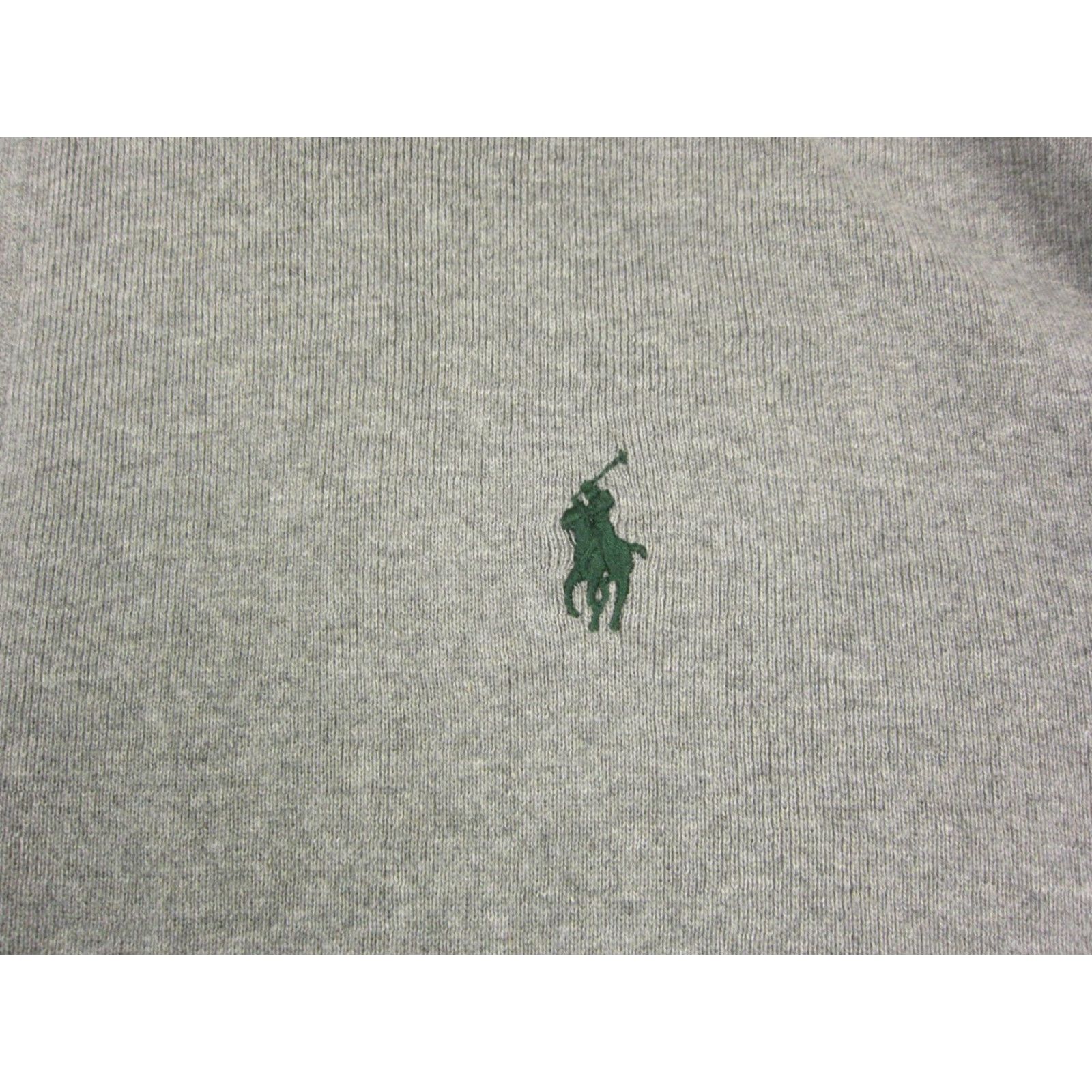 Polo Ralph Lauren Polo Ralph Lauren Sweater Adult 2XL Gray Green Pony 1/4 Zip Mens Pima Cotton Size US XXL / EU 58 / 5 - 3 Thumbnail