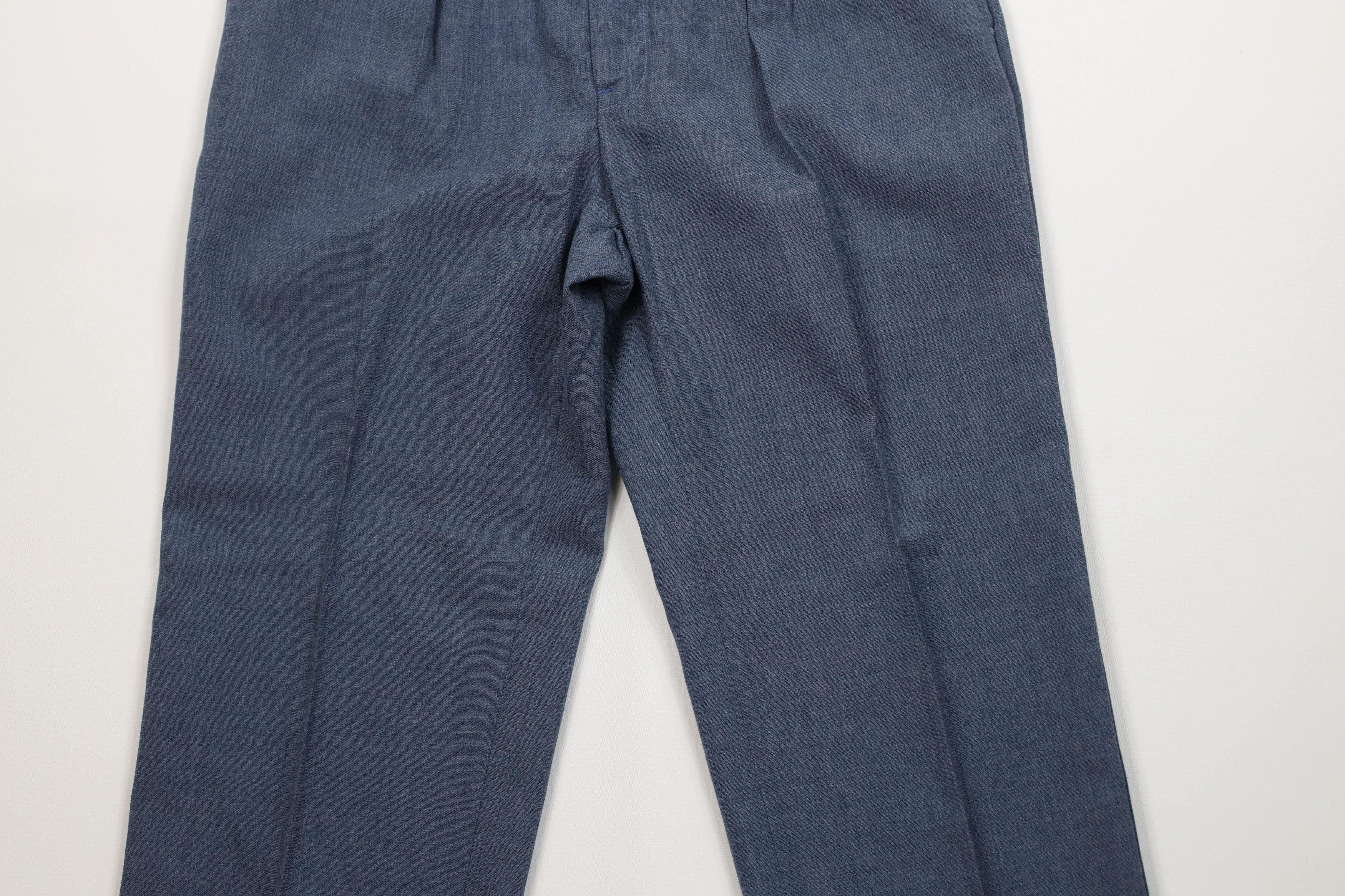 Vintage Vintage 70s Streetwear Lightweight Wool Chambray Pants USA Size US 30 / EU 46 - 3 Thumbnail
