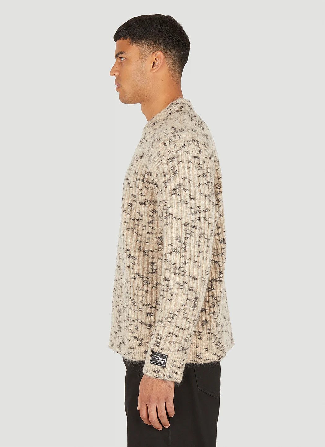 Raf Simons o1y0325 Logo Sweater in Beige/Black Size US M / EU 48-50 / 2 - 4 Thumbnail