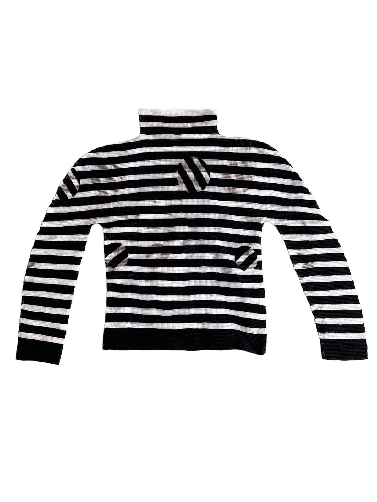 Issey Miyake Iconic Issey Miyake Me Pop Art Pleated Turtle Neck LS Shirt Size US M / EU 48-50 / 2 - 3 Thumbnail