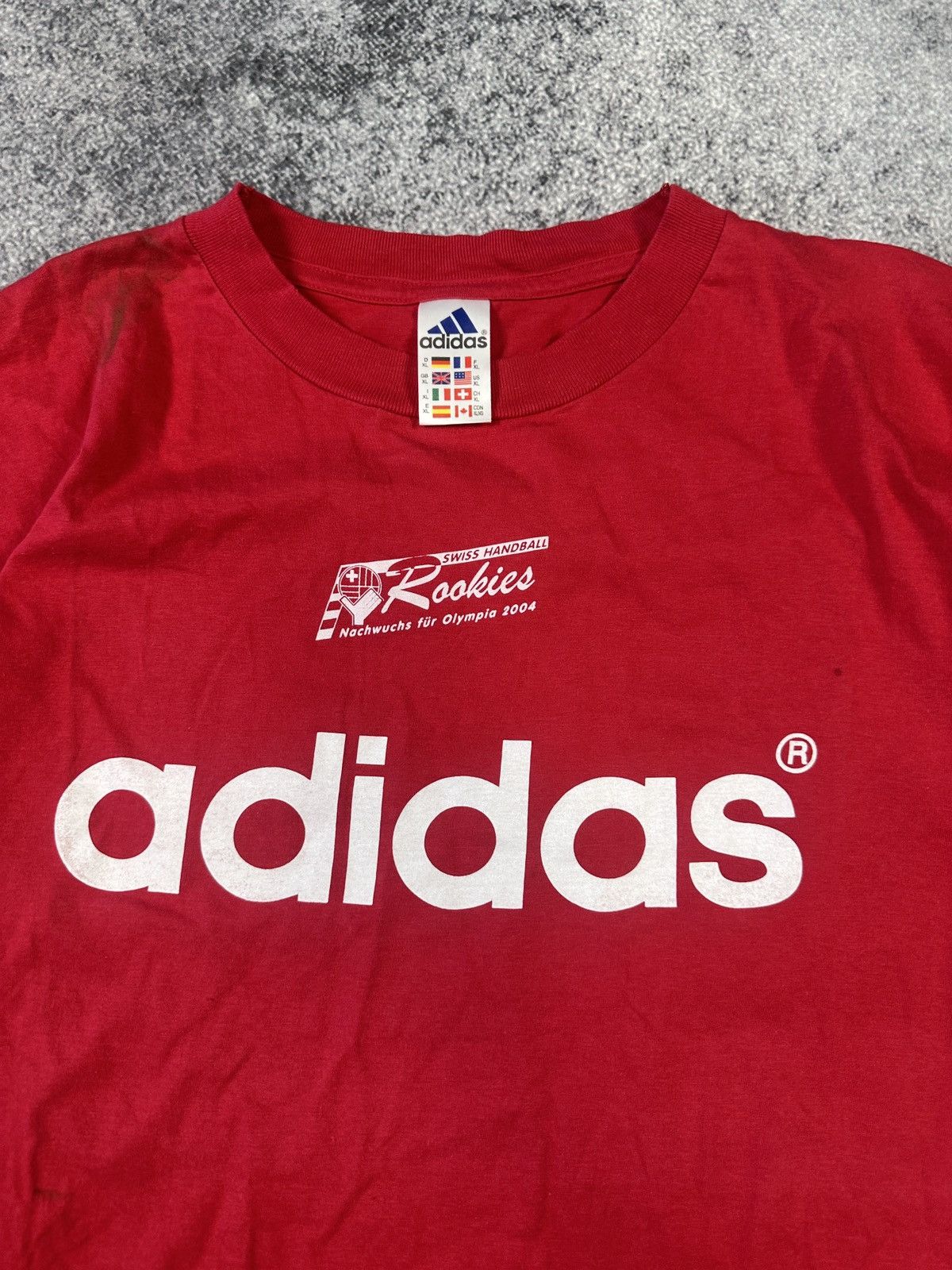 Vintage Vintage Adidas Suisse 2004 Hanball Jersey Blokecore VTg XL Size US XL / EU 56 / 4 - 2 Thumbnail