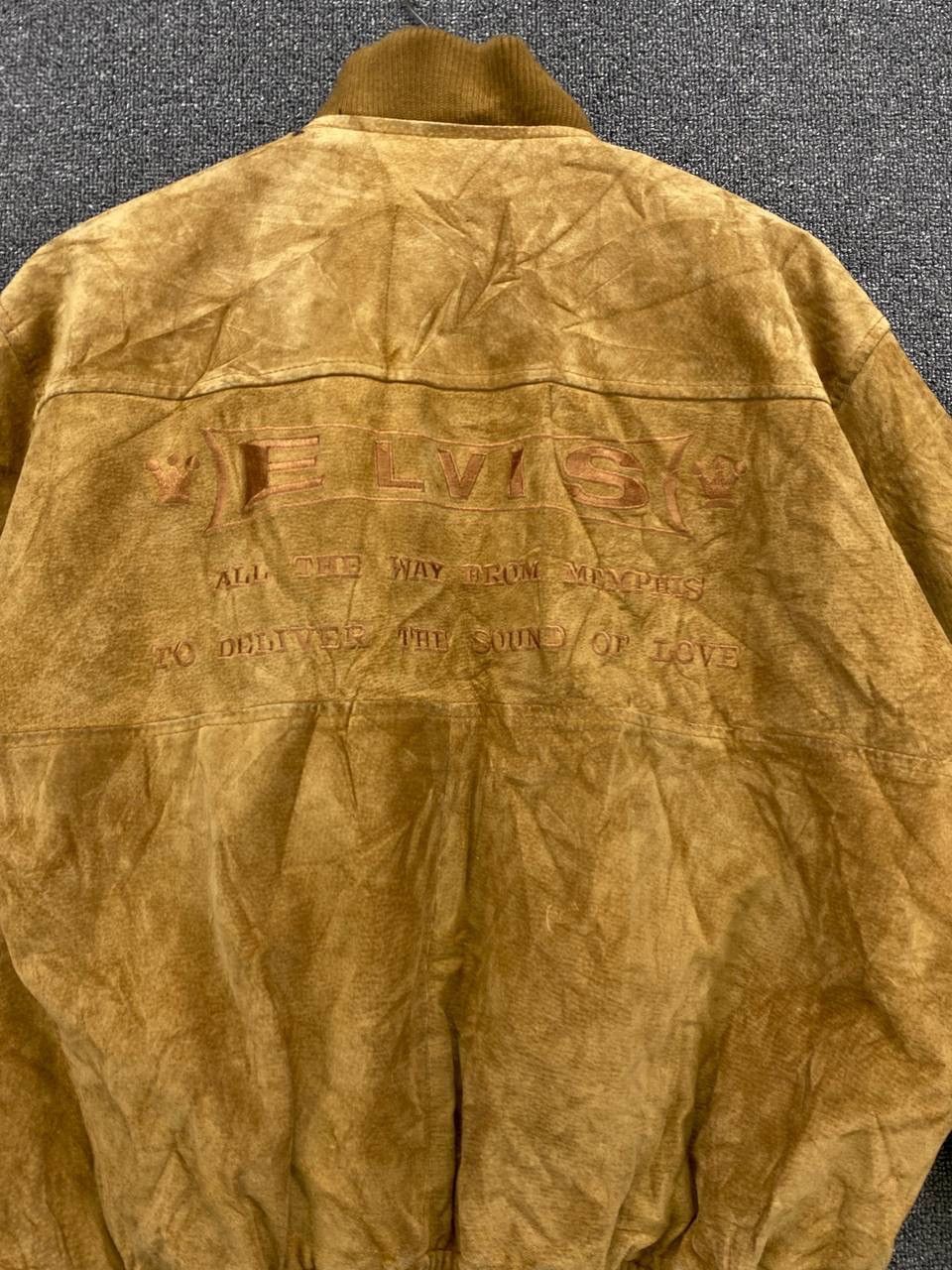 Band Tees × Leather × Vintage Vintage Elvis Presley Rare Leather Jacket Size US L / EU 52-54 / 3 - 5 Thumbnail