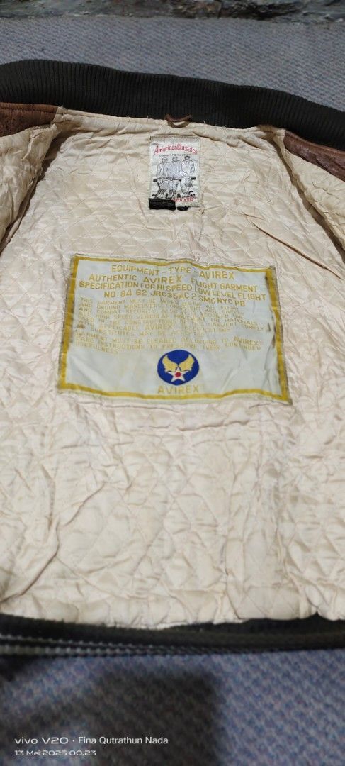 Vintage Avirex iconic Leather Jacket (S)