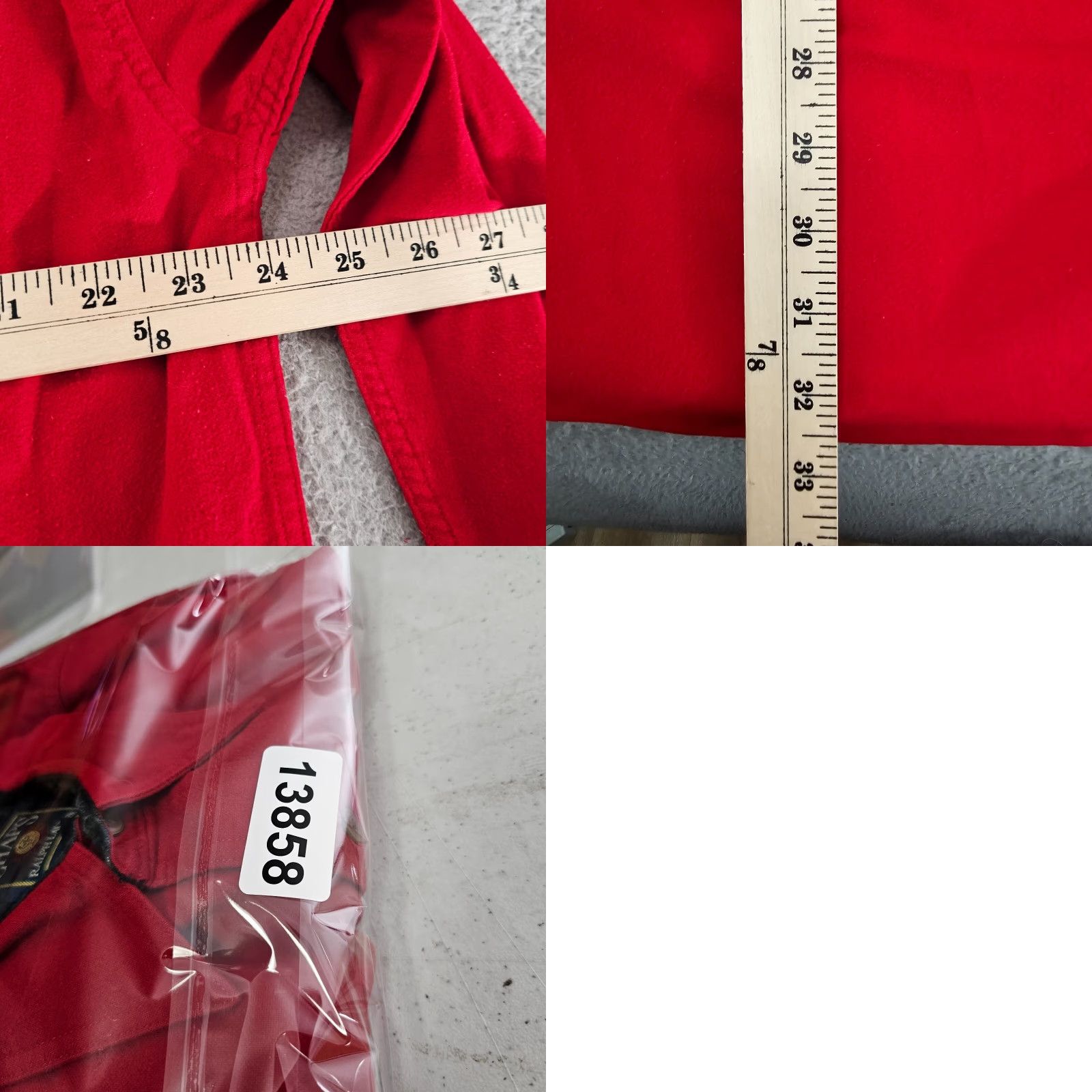 Ralph Lauren VINTAGE Chaps Ralph Lauren Shirt Mens L Red Flannel Cotton RL Heavy Knit Size US L / EU 52-54 / 3 - 8 Thumbnail