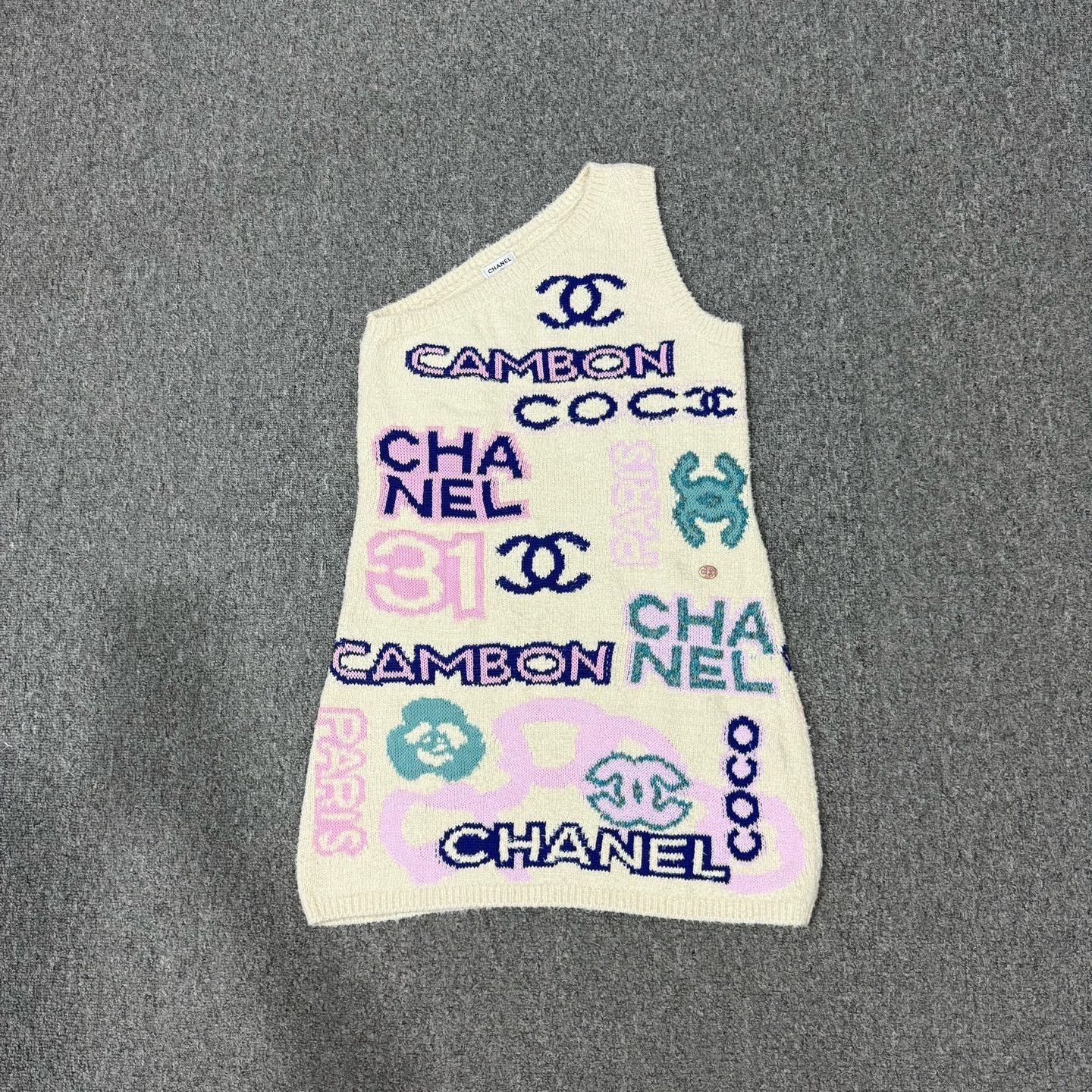 Chanel Chanel Jennie Style Terry Cloth Letter Dress Size XXS / US 00 / IT 34 - 1 Thumbnail