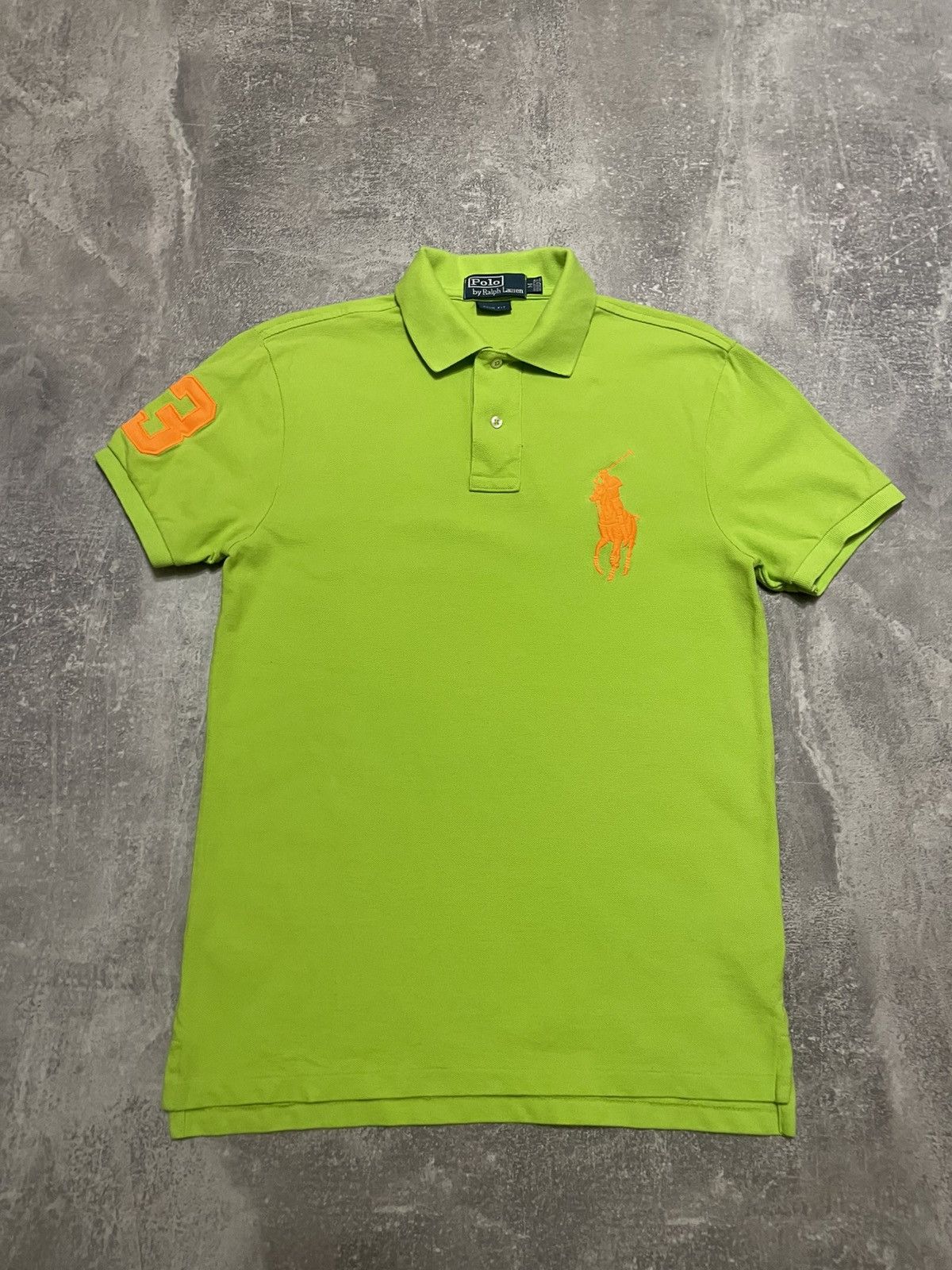 Polo Ralph Lauren Vintage Polo Ralph Lauren Neon Green Big Ponny Logo Size US M / EU 48-50 / 2 - 1 Thumbnail