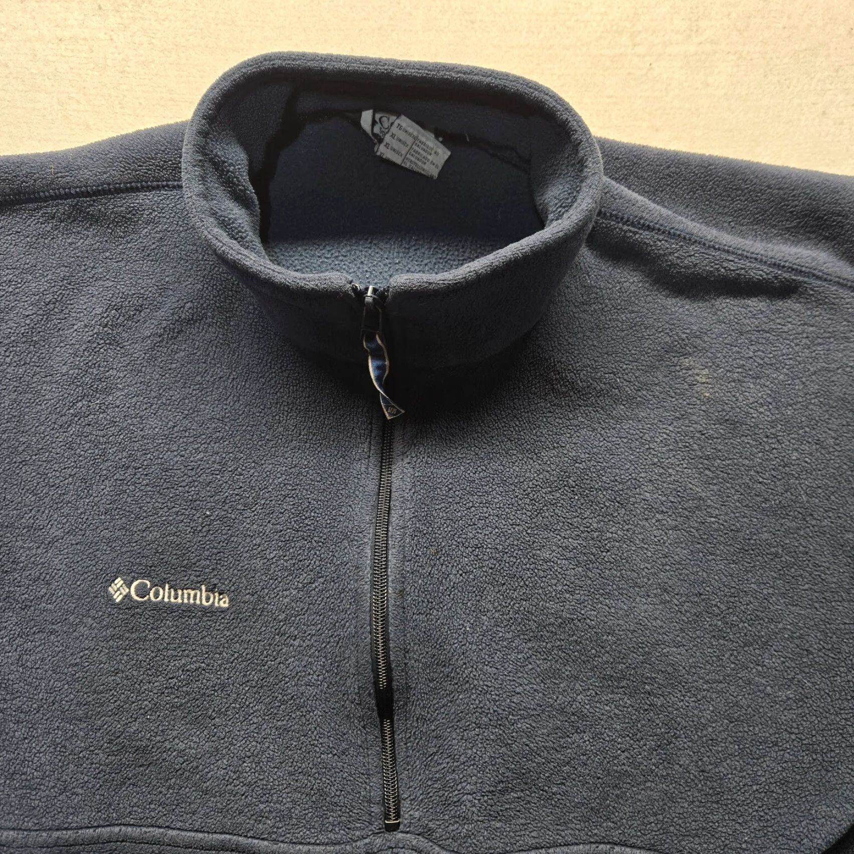 Vintage Columbia Jacket - Fleece Full Zip Adult XL Womens Blue Columbia Logo University Theme 90s? (No, must use original words only; avoid adding new info) Size XL / US 12-14 / IT 48-50 - 2 Thumbnail