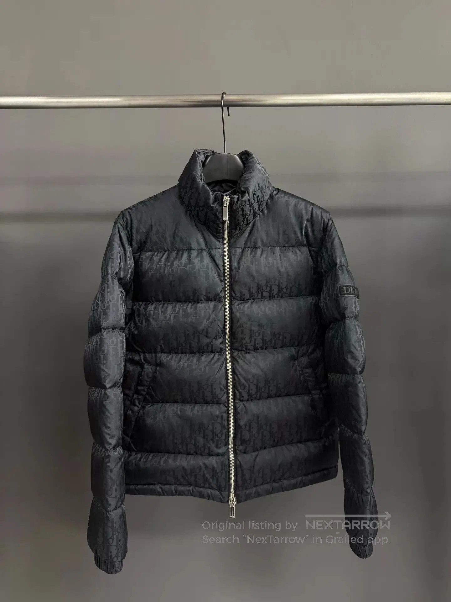 Dior Black Puffer Jacket with Quilted Design. Size US M / EU 48-50 / 2 - 1 Thumbnail