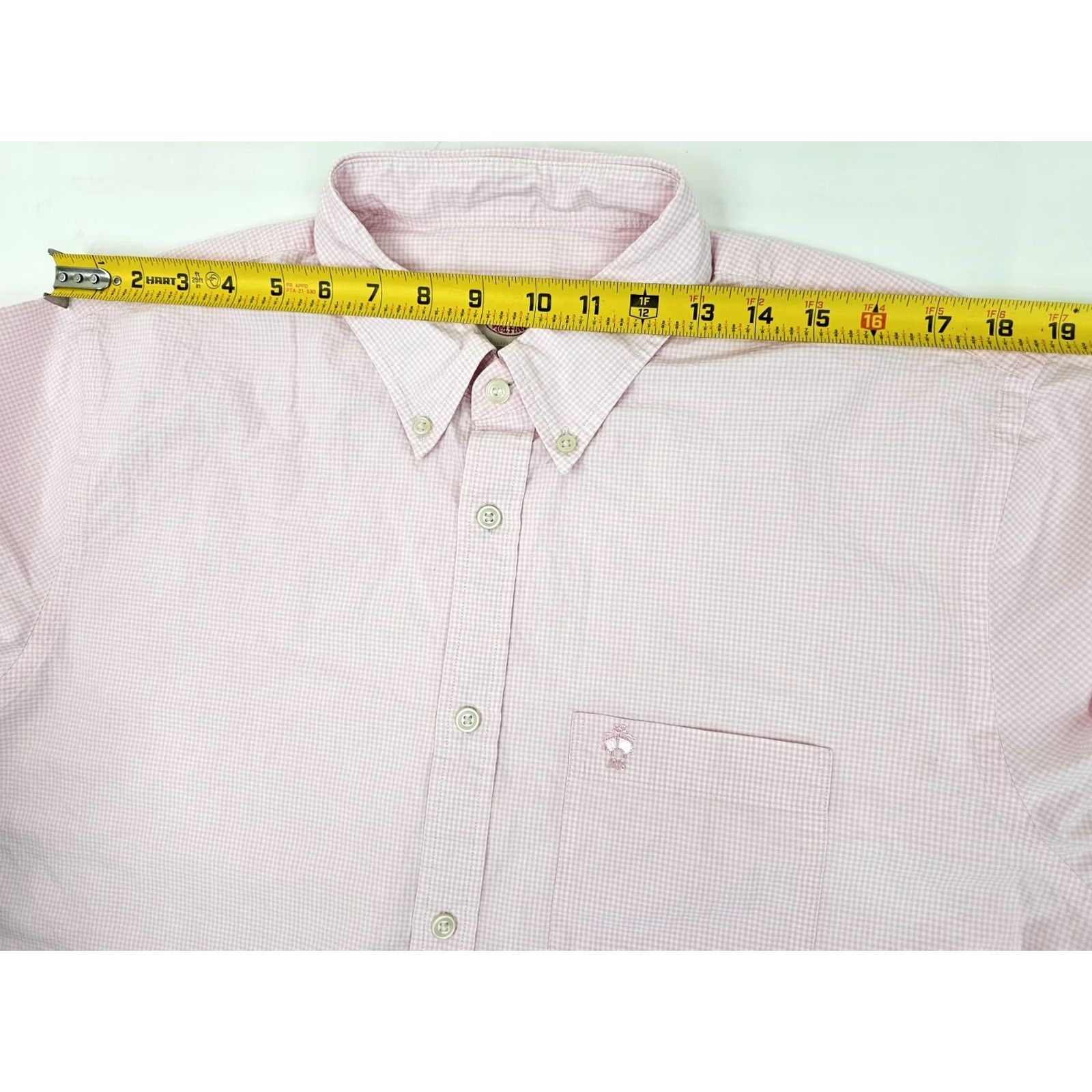 Brooks Brothers BROOKS BROTHERS Red Fleece Button-Up Shirt Men XXL Pink & White Gingham Check Shirt Men 2XL Casual Long Sleeve Button-Front Cotton Regular Size US XXL / EU 58 / 5 - 4 Thumbnail