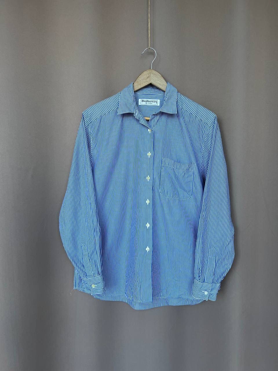 Burberry Burberrys Vintage Striped Button Shirt Mens Size 44 or M Size US M / EU 48-50 / 2 - 1 Thumbnail