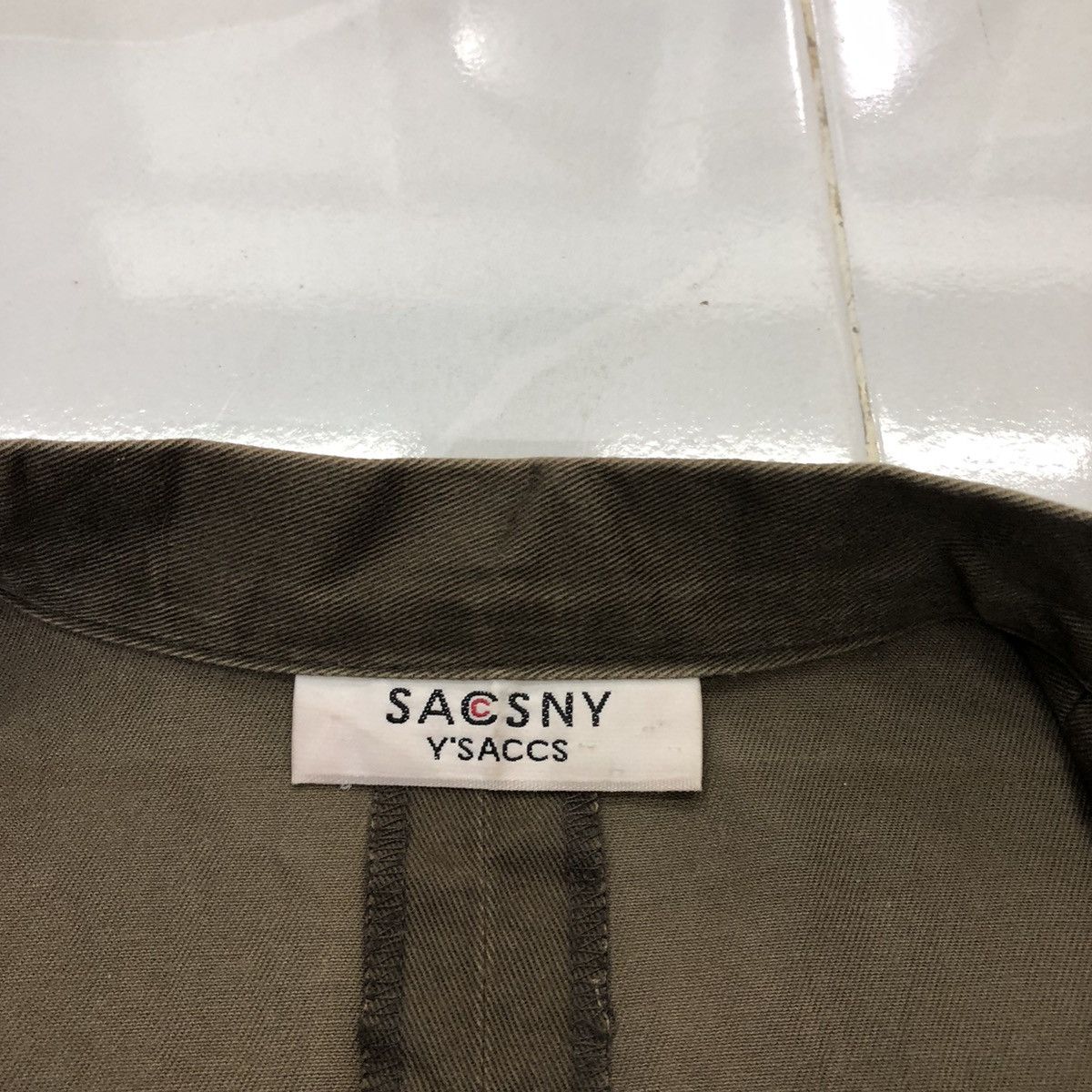 Yohji Yamamoto By Yohji Yamamoto, Y’Saccs Army Green Light Jacket Size US S / EU 44-46 / 1 - 14 Thumbnail
