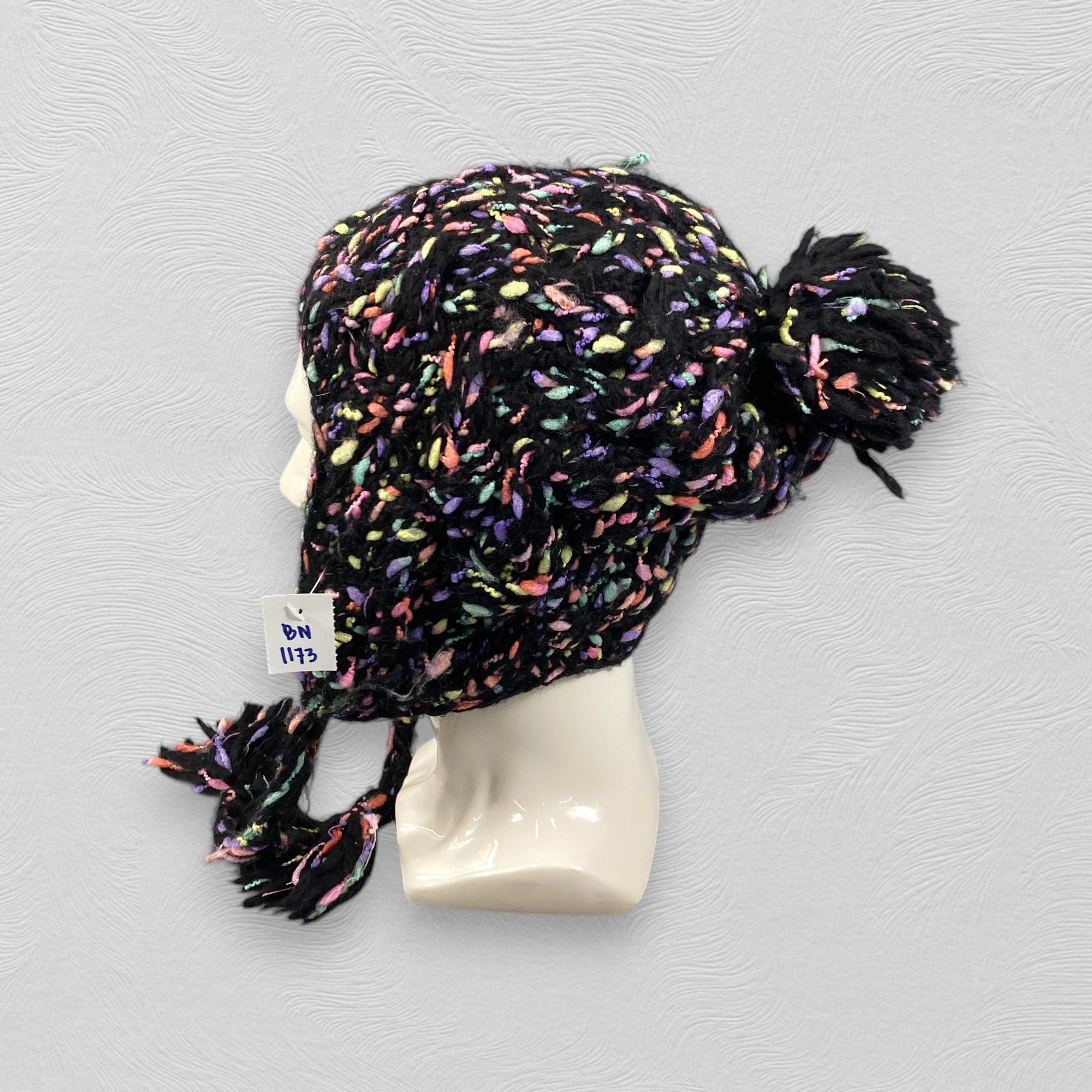 Japanese Brand Multicolor Ear Flap Beanie Hats -BN1173 Size ONE SIZE - 1 Thumbnail