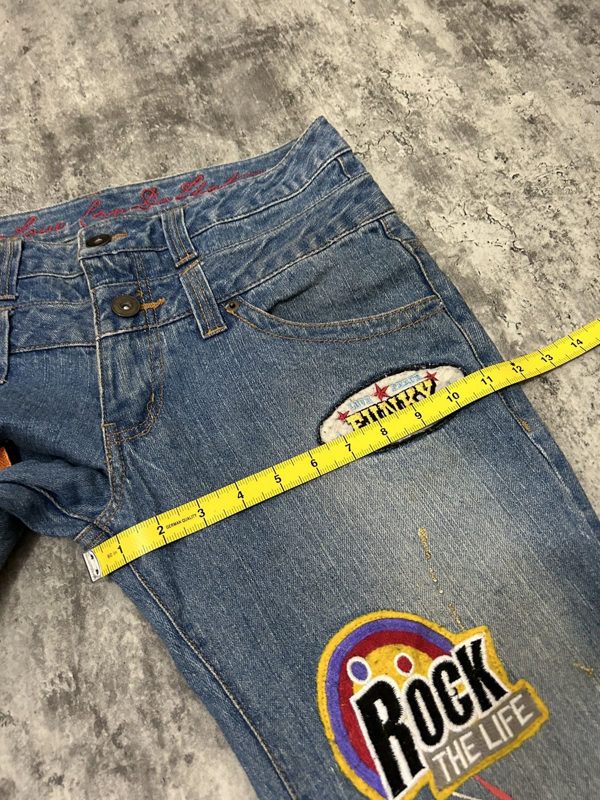 Hysteric Glamour Daily News Double Waist Paint Free Scope Distressed Jeans Size US 32 / EU 48 - 20 Thumbnail
