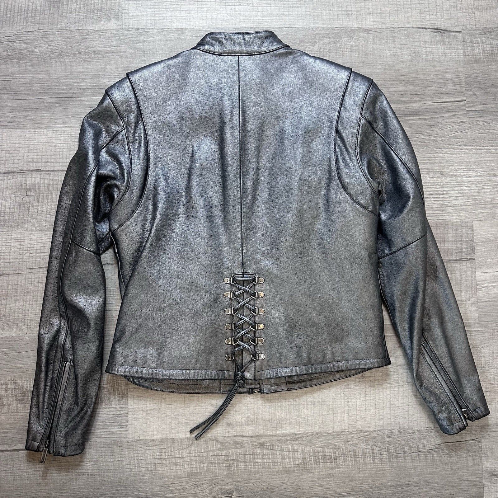 Harley Davidson Harley Davidson Genuine Leather Motorcycle Jacket Silver Size M / US 6-8 / IT 42-44 - 9 Thumbnail