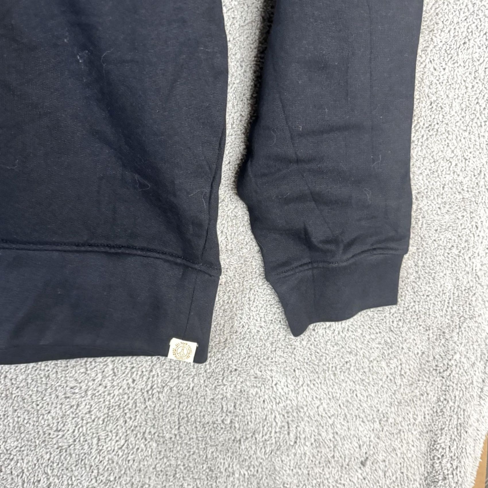 Vintage AGTAWH Sweatshirt Mens Medium Black Fleece Crewneck Pullover Chenille Logo Graphic Print Embroidered Accent Size US M / EU 48-50 / 2 - 3 Thumbnail