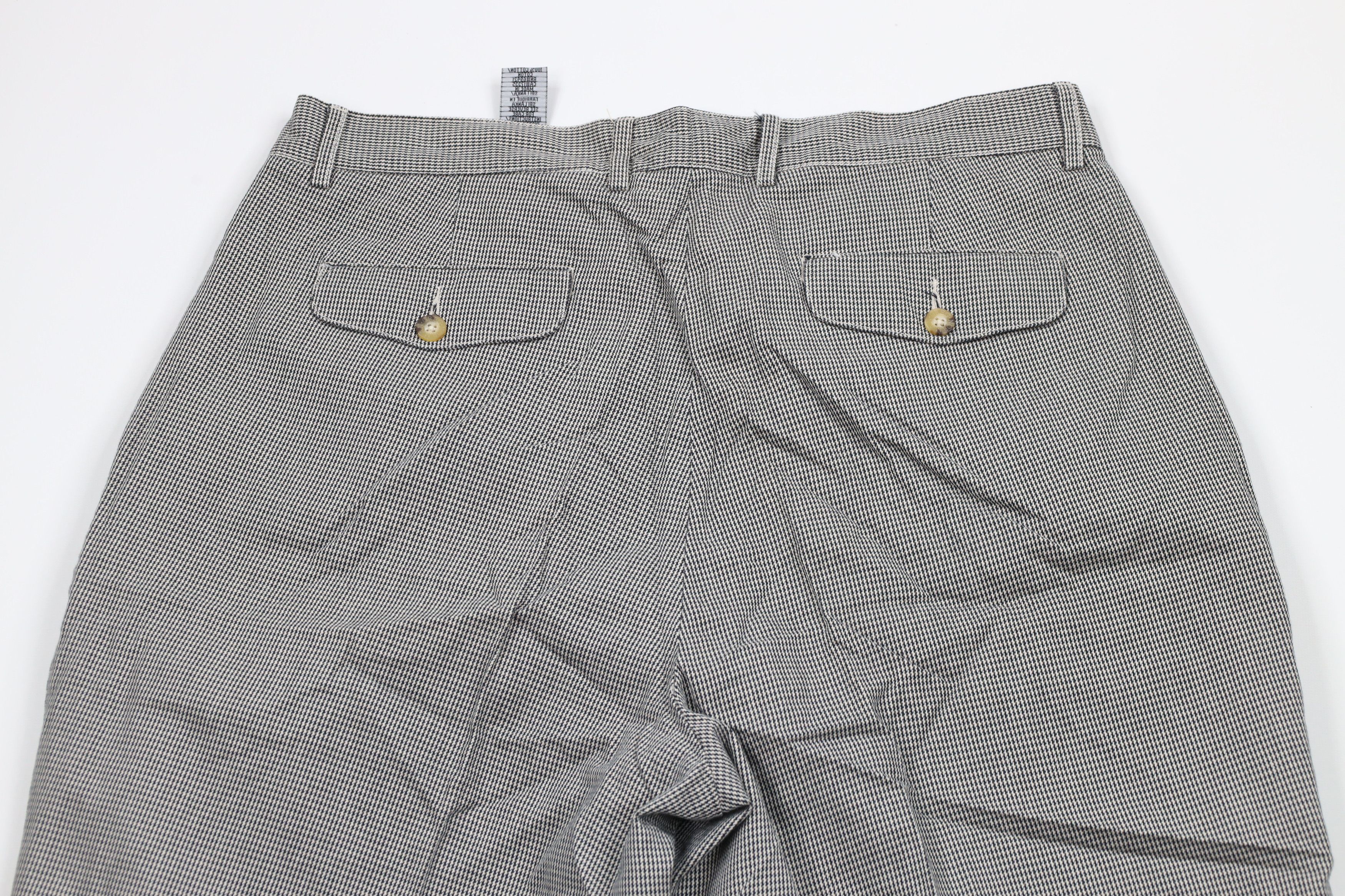 Vintage Vintage 90s Streetwear Cuffed Houndstooth Chino Pants Cotton Size US 34 / EU 50 - 10 Thumbnail