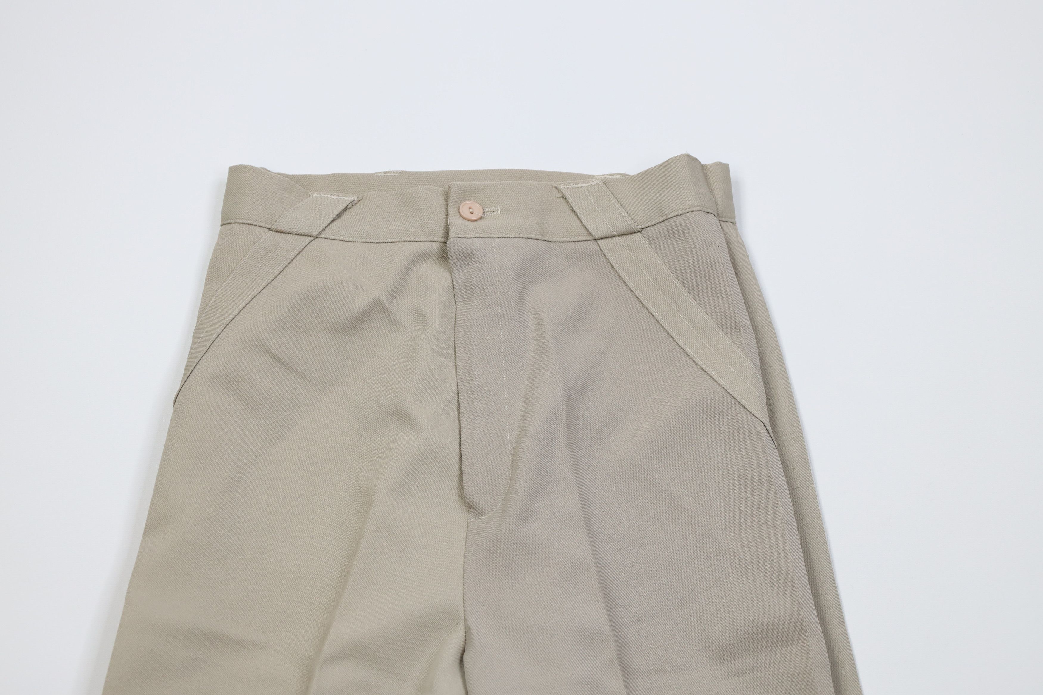 Vintage Vintage 70s Streetwear Wide Leg Bell Bottoms Chino Pants USA Size 32" / US 10 / IT 46 - 2 Thumbnail