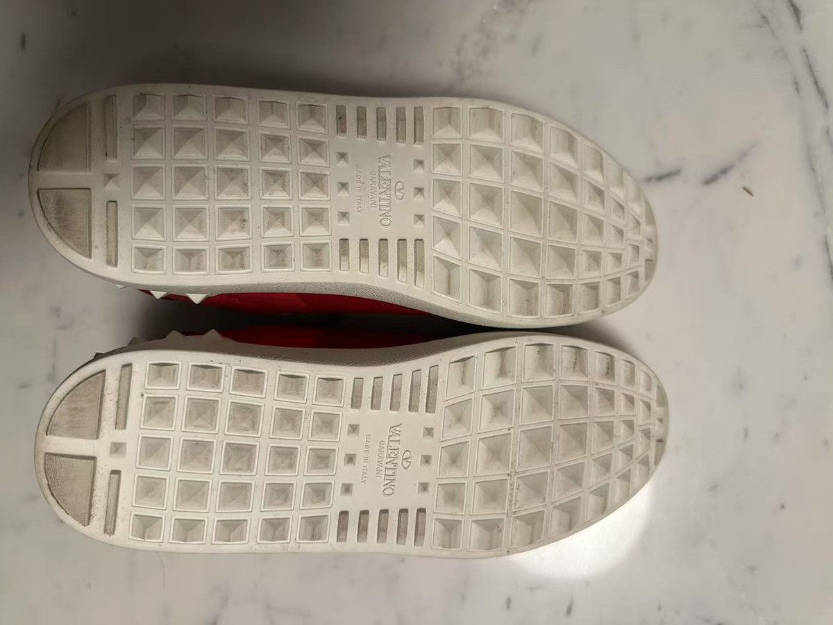 Valentino Valentino Rockstud Accents Leather Sneakers Size US 7 / IT 37 - 5 Thumbnail