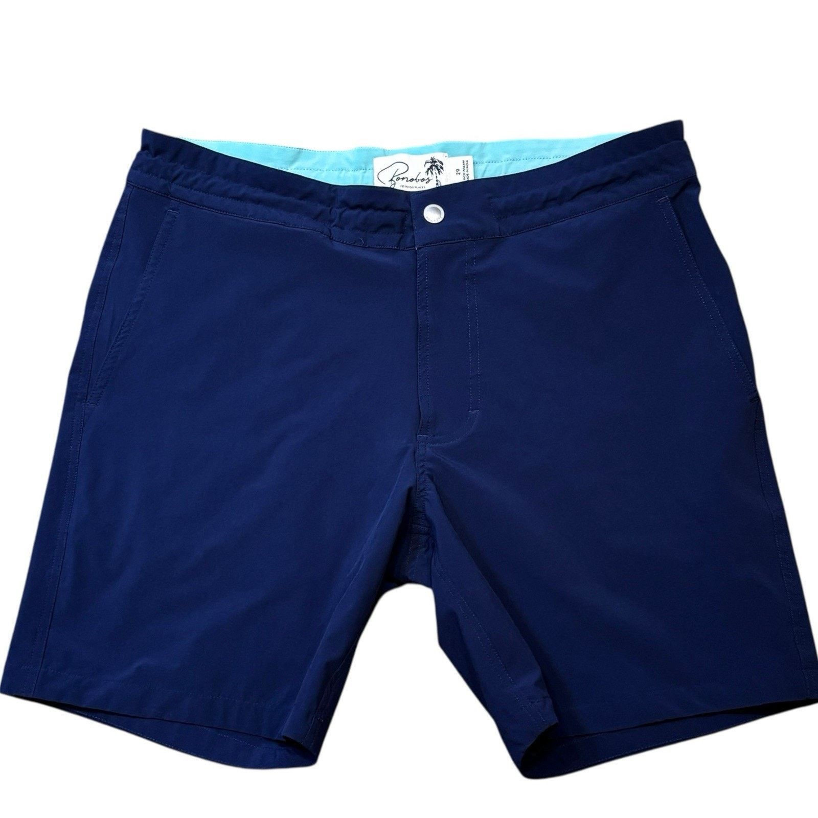 Bonobos Bonobos Riviera Board Shorts Unlined Blue Drawstring 29x7 Size US 30 / EU 46 - 1 Thumbnail