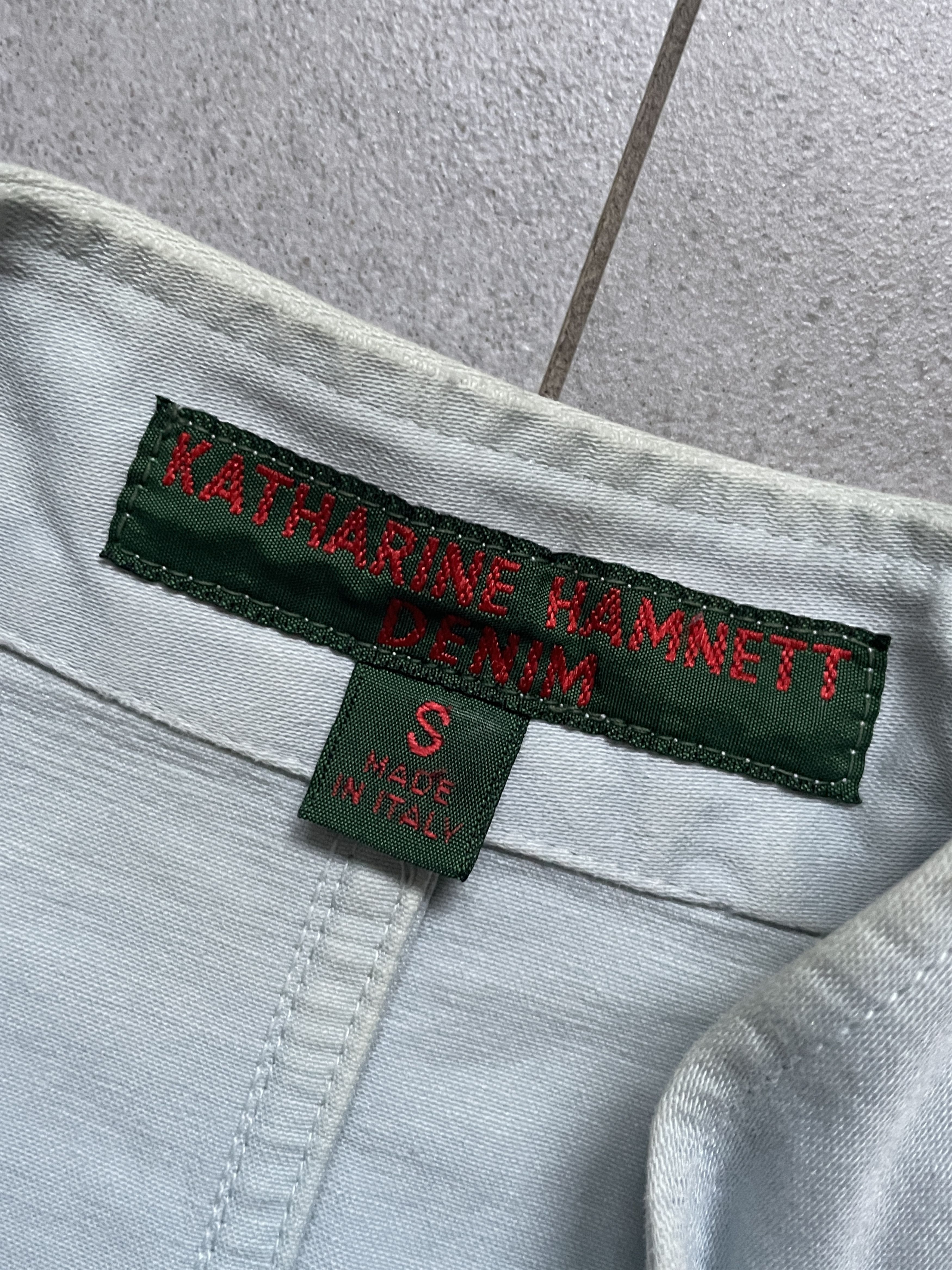 Katharine Hamnett London Y2K KATHARINE HAMNETT LONDON BABY BLUE OVERSIHR DENIM JACKET Size US S / EU 44-46 / 1 - 6 Thumbnail