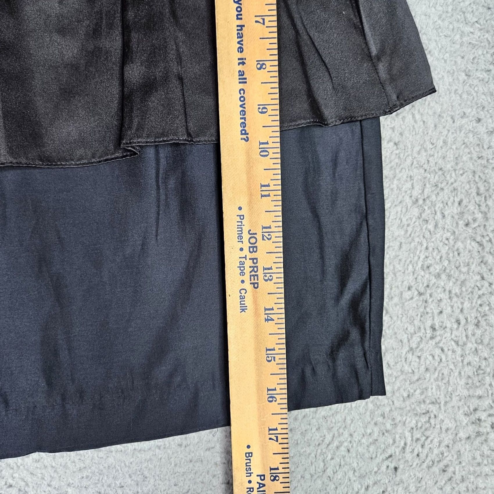 Vintage Rory Beca Skirt Womens 6 Black Silk Cotton Blend Mini Women Size Size 28" / US 6 / IT 42 - 3 Thumbnail