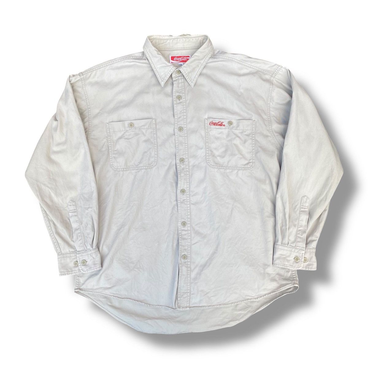 Coca Cola × Vintage Vintage Cocacola Button Down Jacket. #E9 Size US XL / EU 56 / 4 - 1 Thumbnail