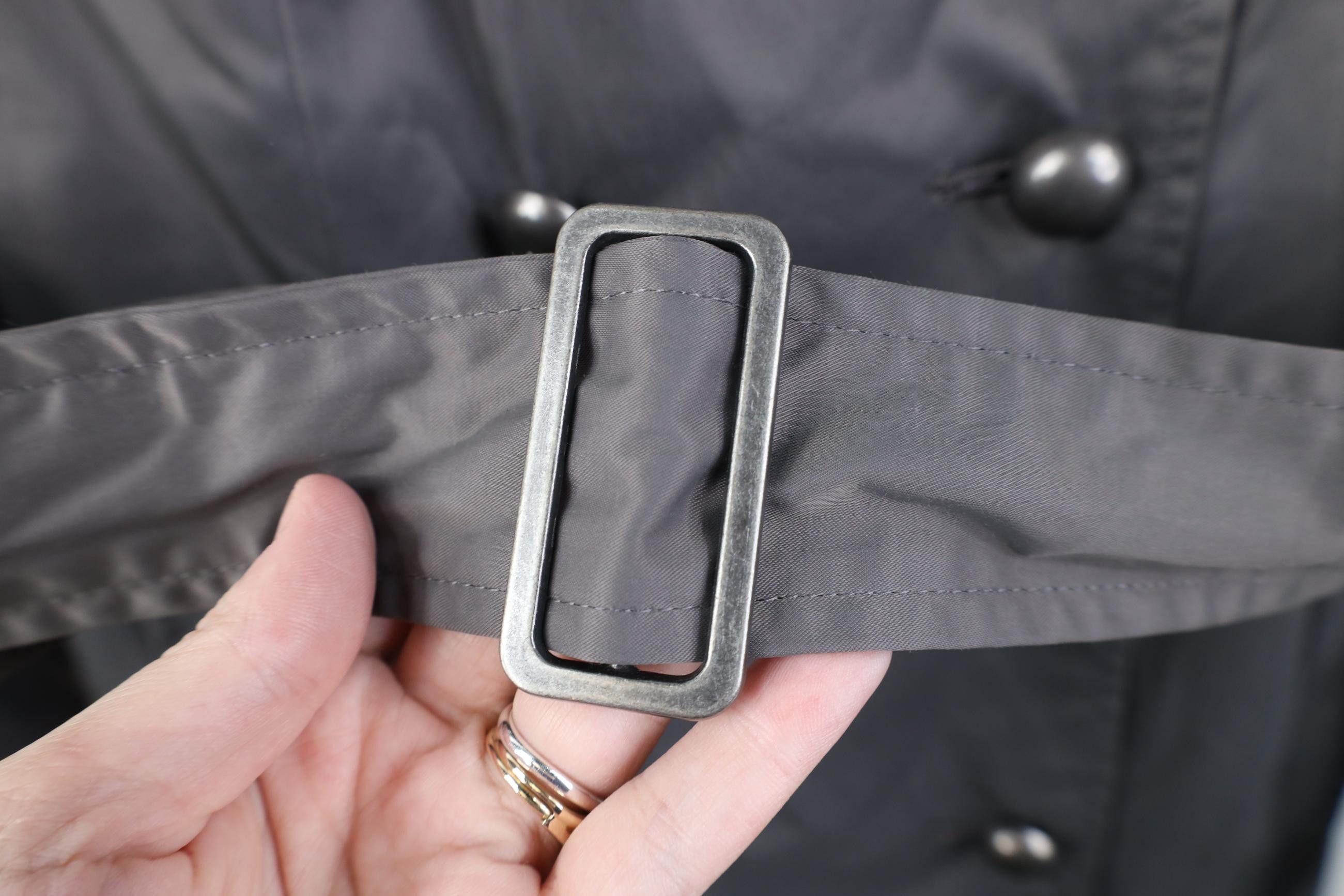 Vintage Vintage Y2K Mossimo Surfing Military Belted Trench Coat Rain Size S / US 4 / IT 40 - 5 Thumbnail
