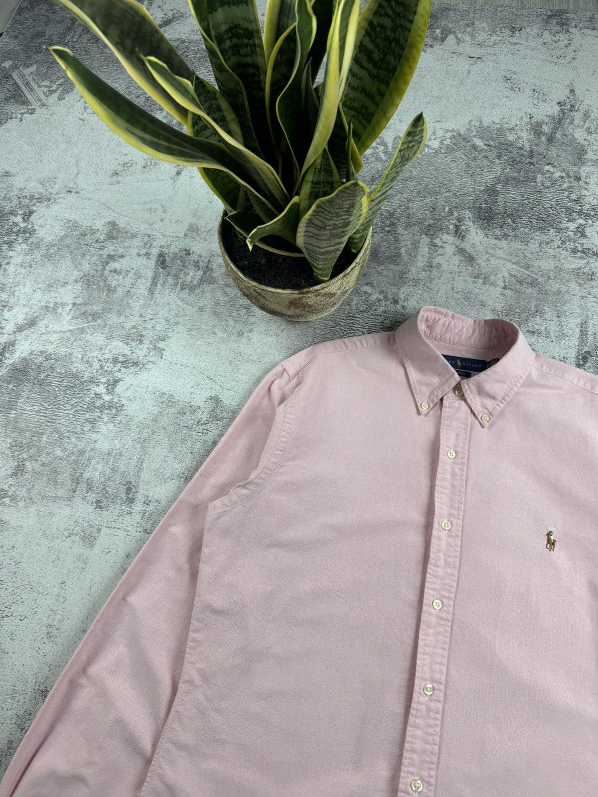 Polo Ralph Lauren Polo Ralph Lauren Basic Blank 90S Longsleeve Button Shirt Size US L / EU 52-54 / 3 - 4 Thumbnail