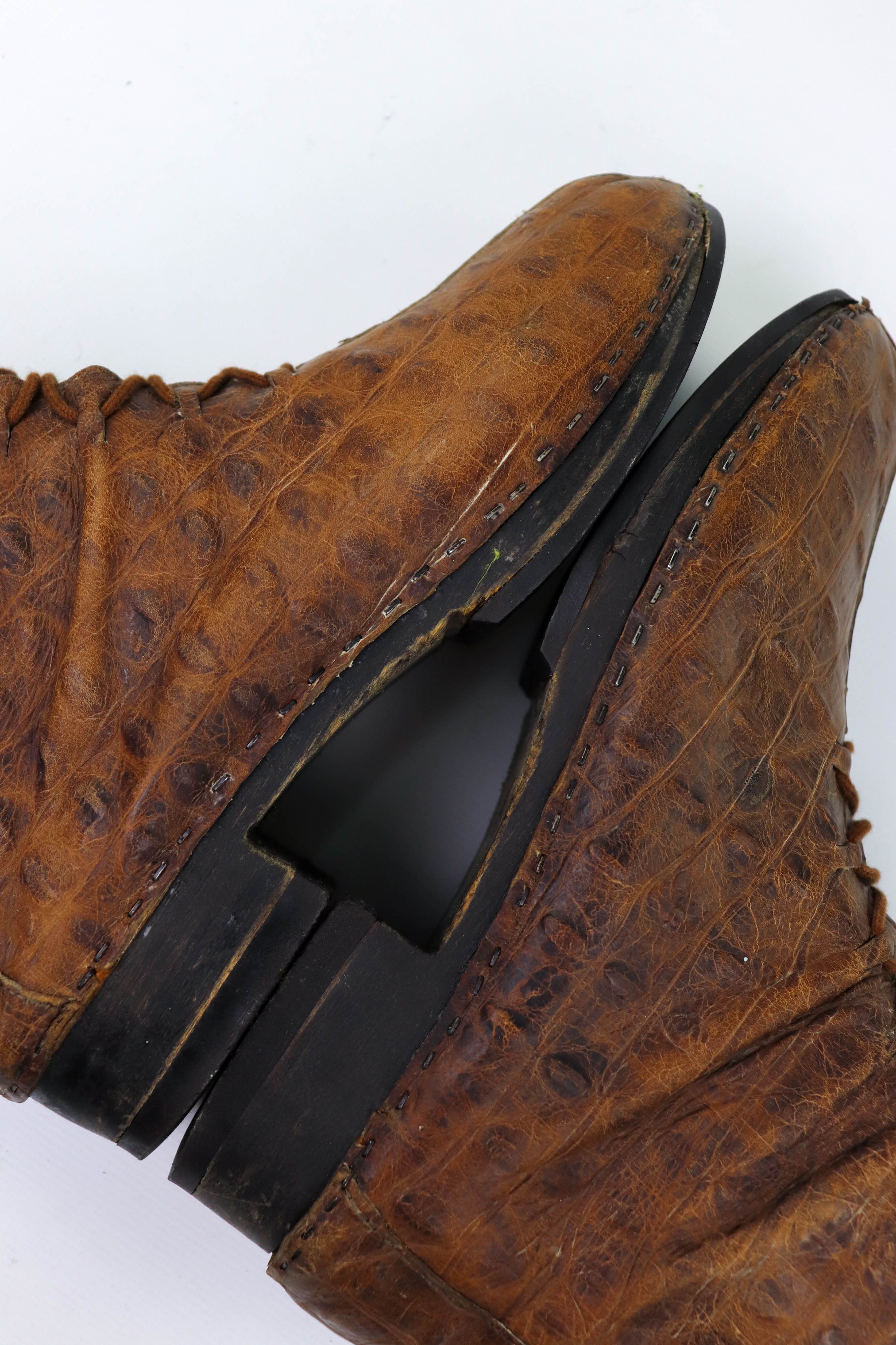 Vintage Jan Jansen Vintage Distressed Crocodile Leather Boots Size US 8 / EU 41 - 14 Thumbnail