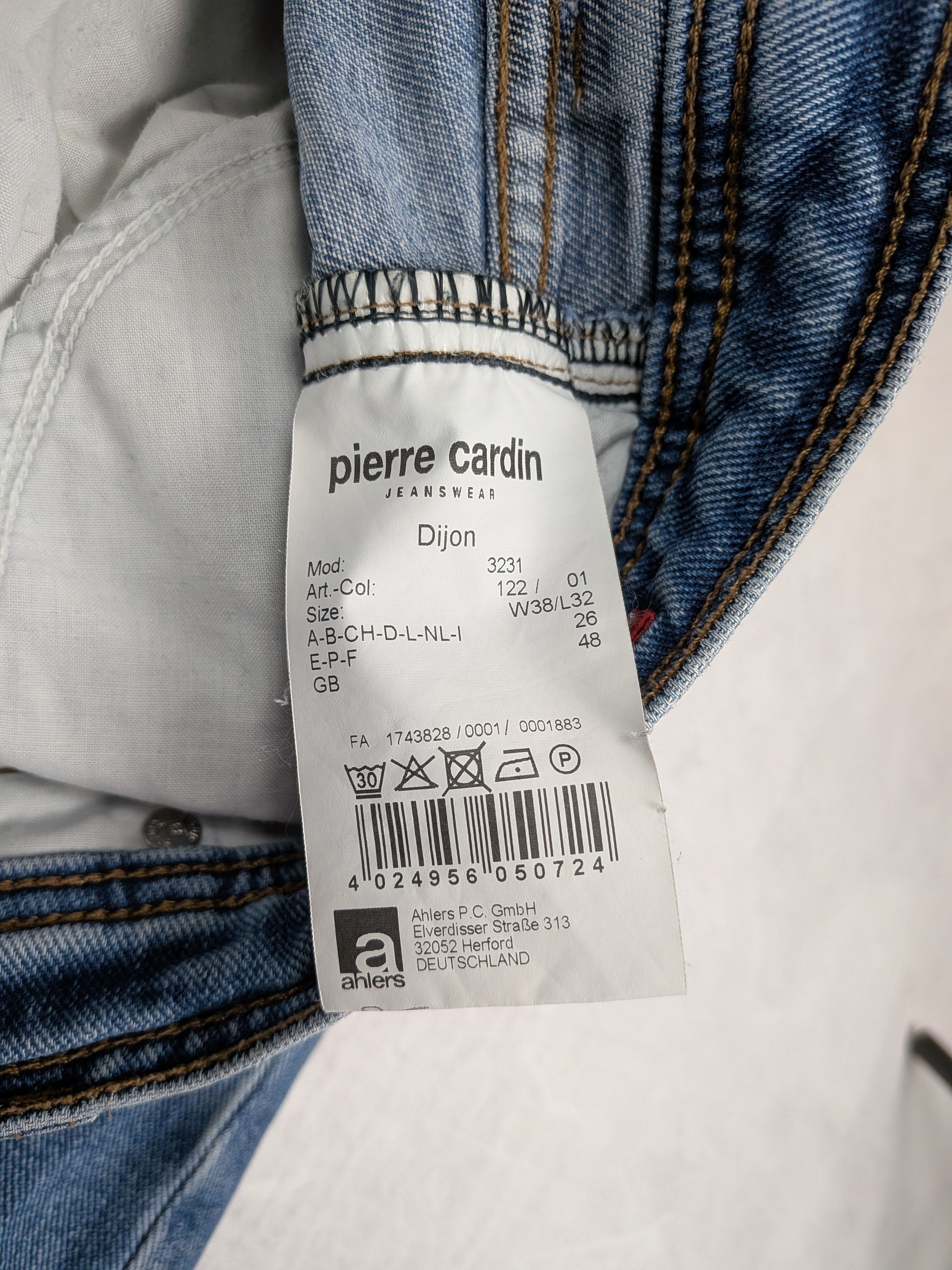 Pierre Cardin Pierre Cardin Dijon Fit Jeans Made in Germany Size W38 L32 Size US 38 / EU 54 - 9 Thumbnail