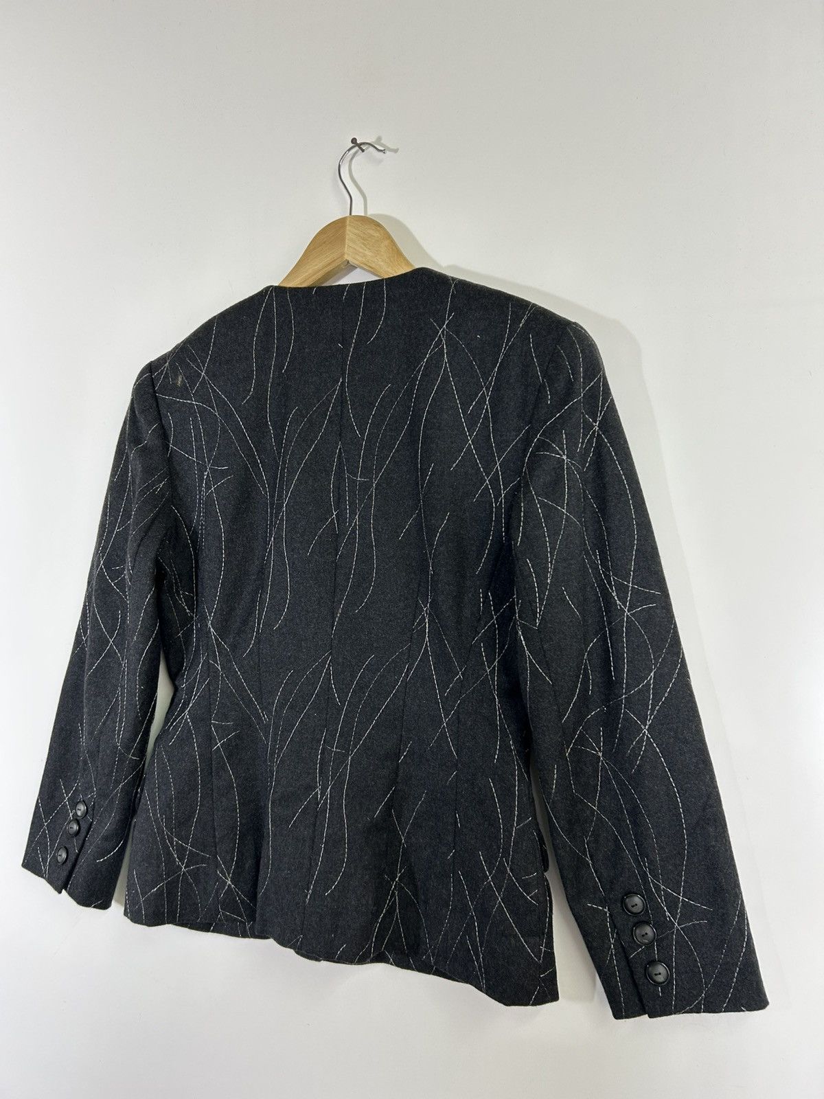 Nina Ricci 🔥Nina Ricci Wool Collarless Button Coat Jacket Size S / US 4 / IT 40 - 15 Thumbnail