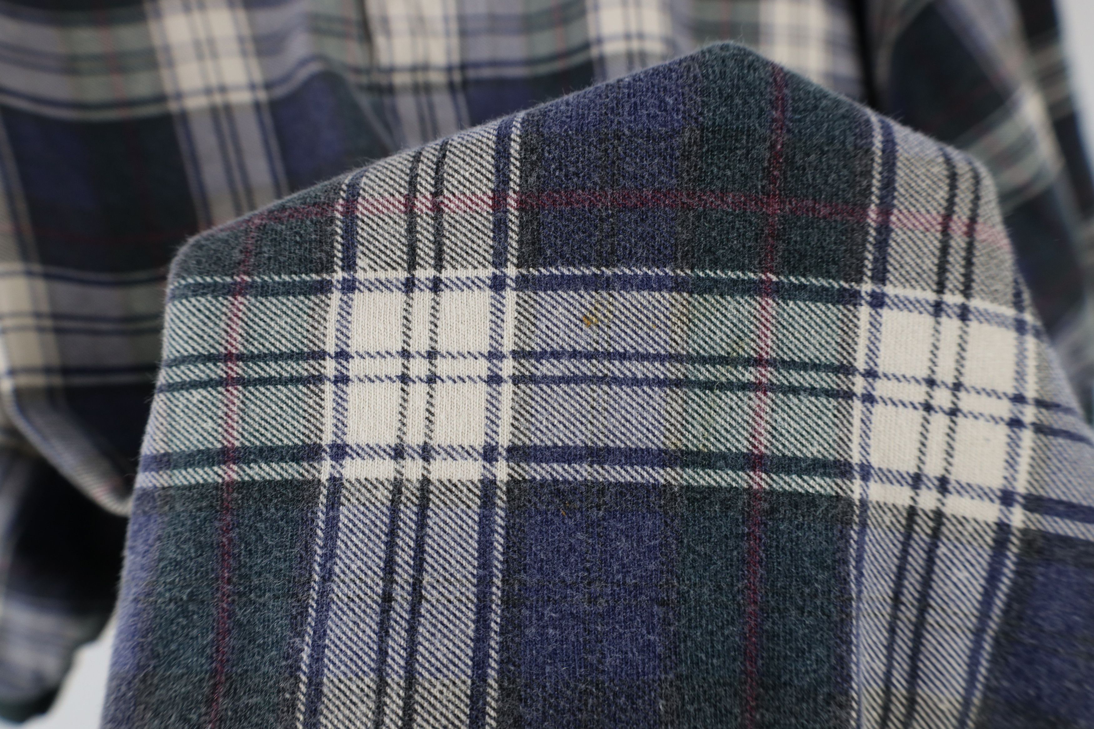 Vintage Vintage 90s Streetwear Plaid Collared Polo Shirt Cotton Size US XL / EU 56 / 4 - 4 Thumbnail