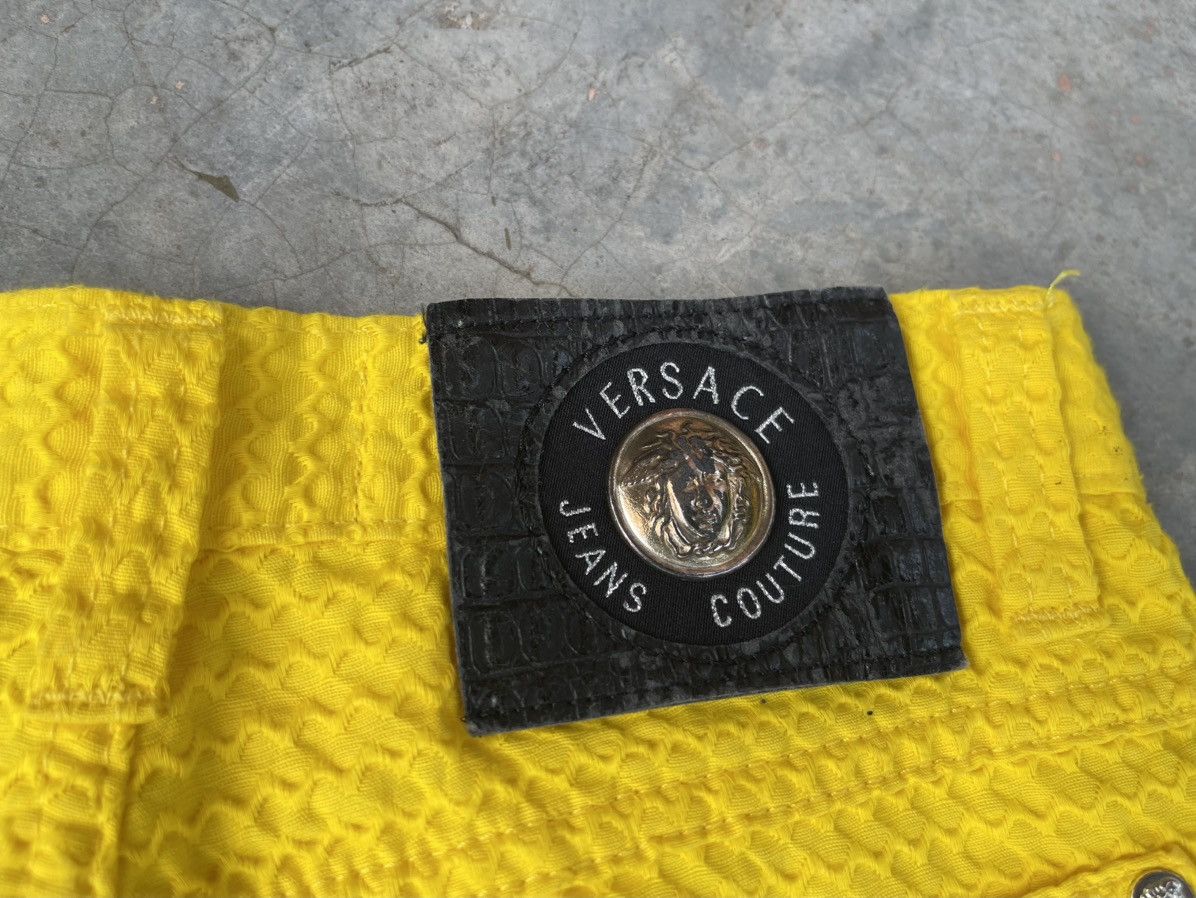 Versace Versace Pants Sunflower W24 L37 Made in Italy Mustard Fringe Size 24" / US 00 / IT 34 - 11 Thumbnail