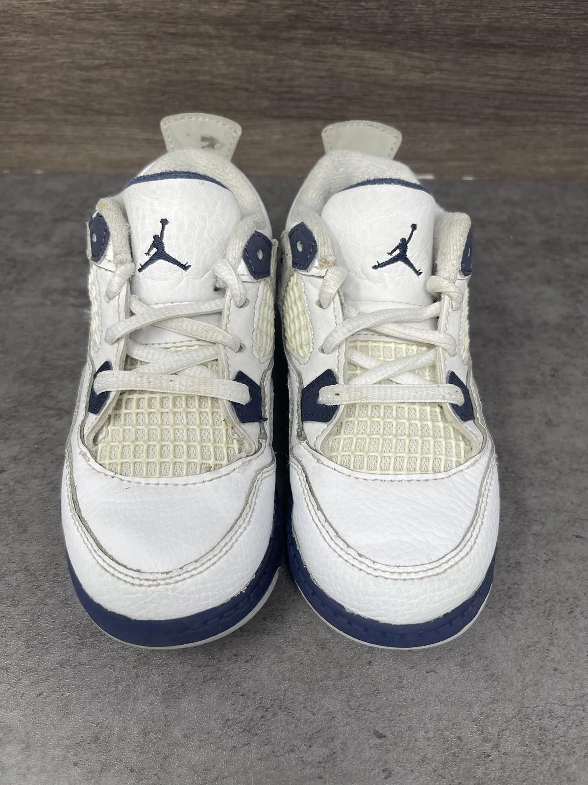 Jordan Brand Air Jordan 4 Midnight Navy Sneakers Kids Size 9C Size US 5 / EU 37 - 3 Thumbnail