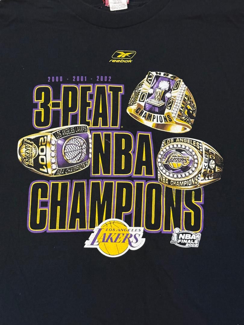 NBA × Rap Tees × Vintage Vintage 3 Peat LA Lakers NBA Championship Rings sz XXL Size US XXL / EU 58 / 5 - 1 Thumbnail