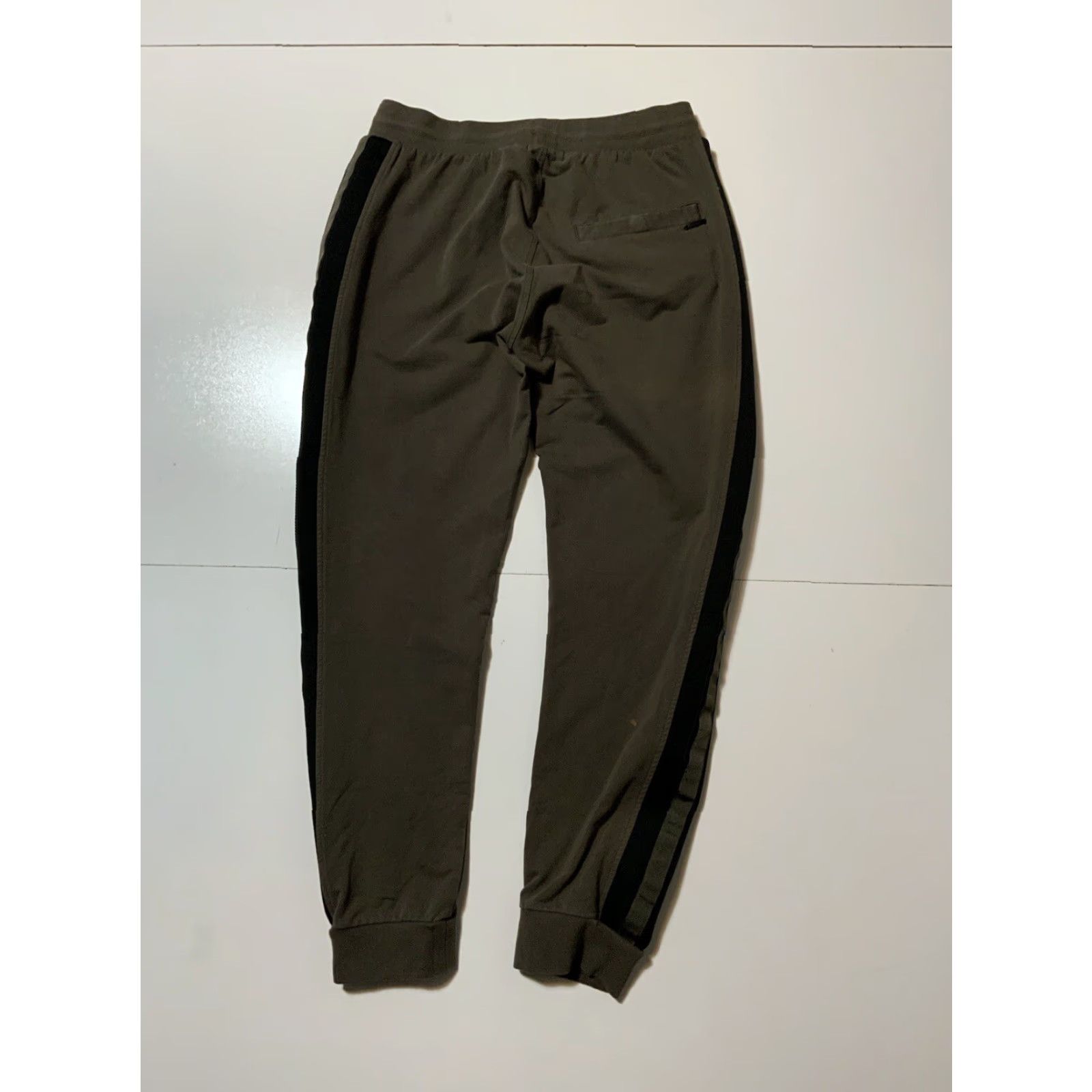 Antony Morato VINTAGE Antony Morato Slim Fit Jogger Striped Sweat Pants Mens L Olive Green Black Slimming Activewear Pants Size US 33 - 3 Thumbnail
