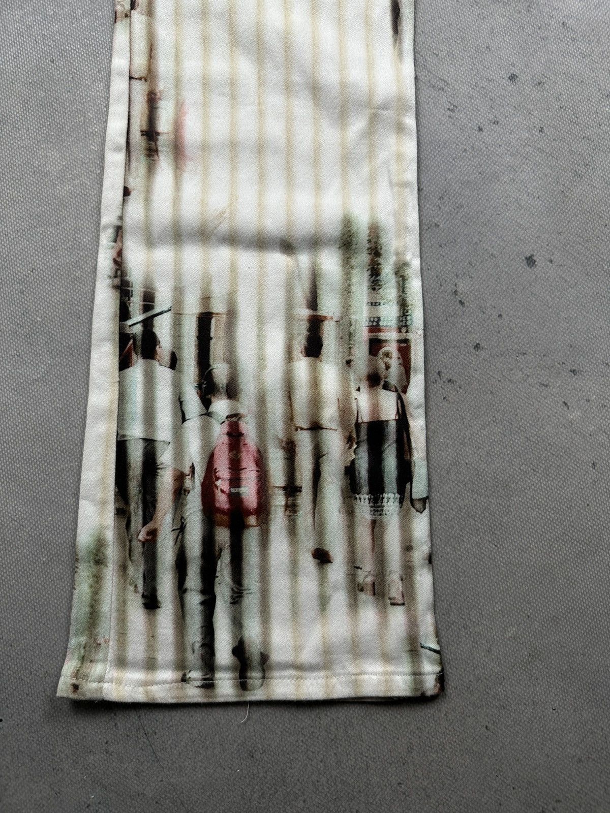 Vintage Franck Patrick Evelyn Print Pants Avant Garde Street Scene Size 30" / US 8 / IT 44 - 4 Thumbnail