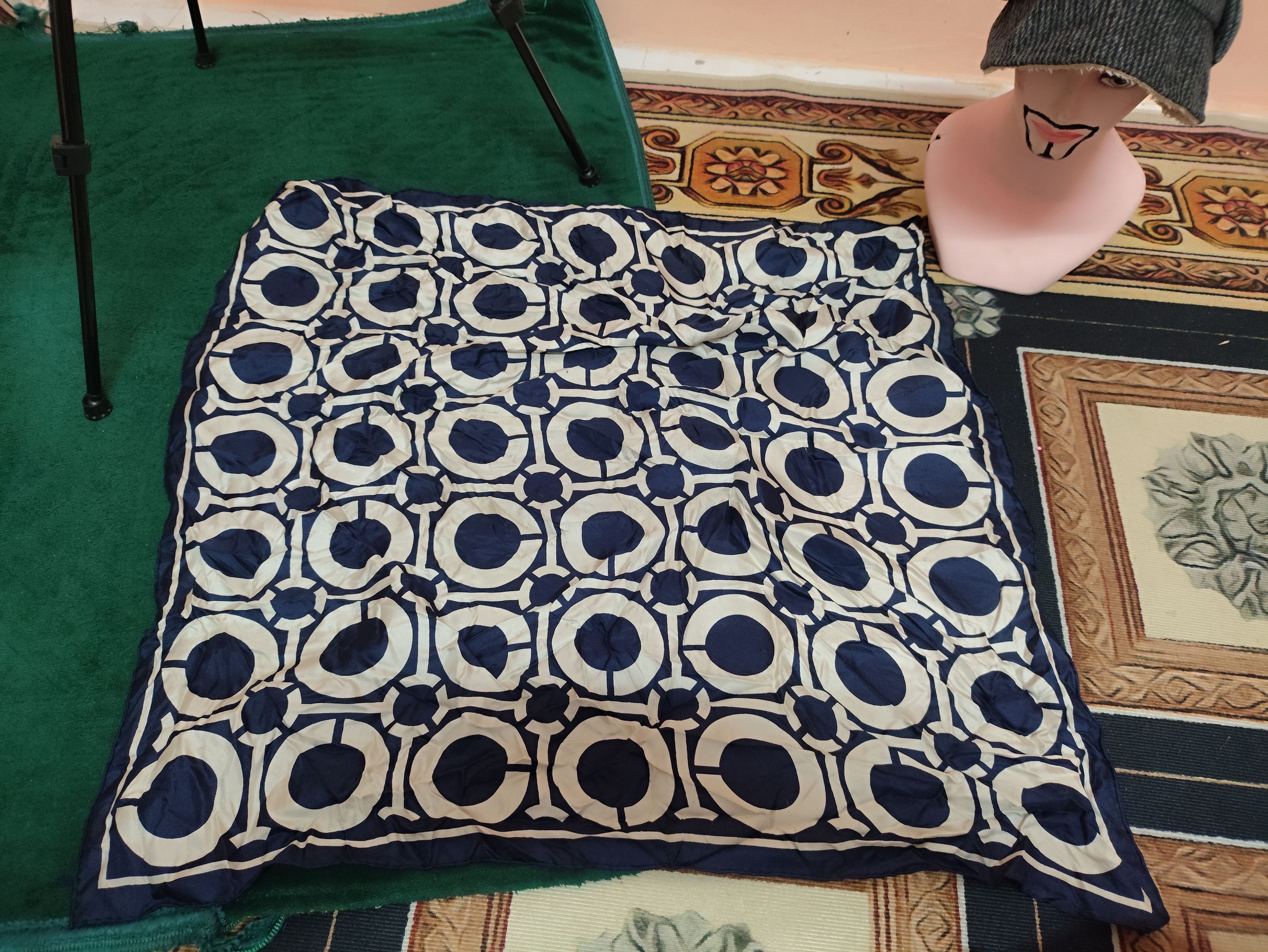 Designer × Vintage Vintage Art Scarves Neckerchief Rare Design Size ONE SIZE - 6 Thumbnail