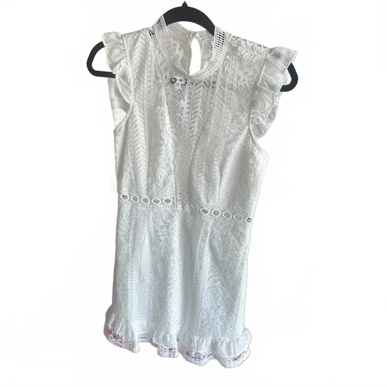 Designer Elegant Lace Dress by Dresscode - Size M Size M / US 6-8 / IT 42-44 - 1 Thumbnail