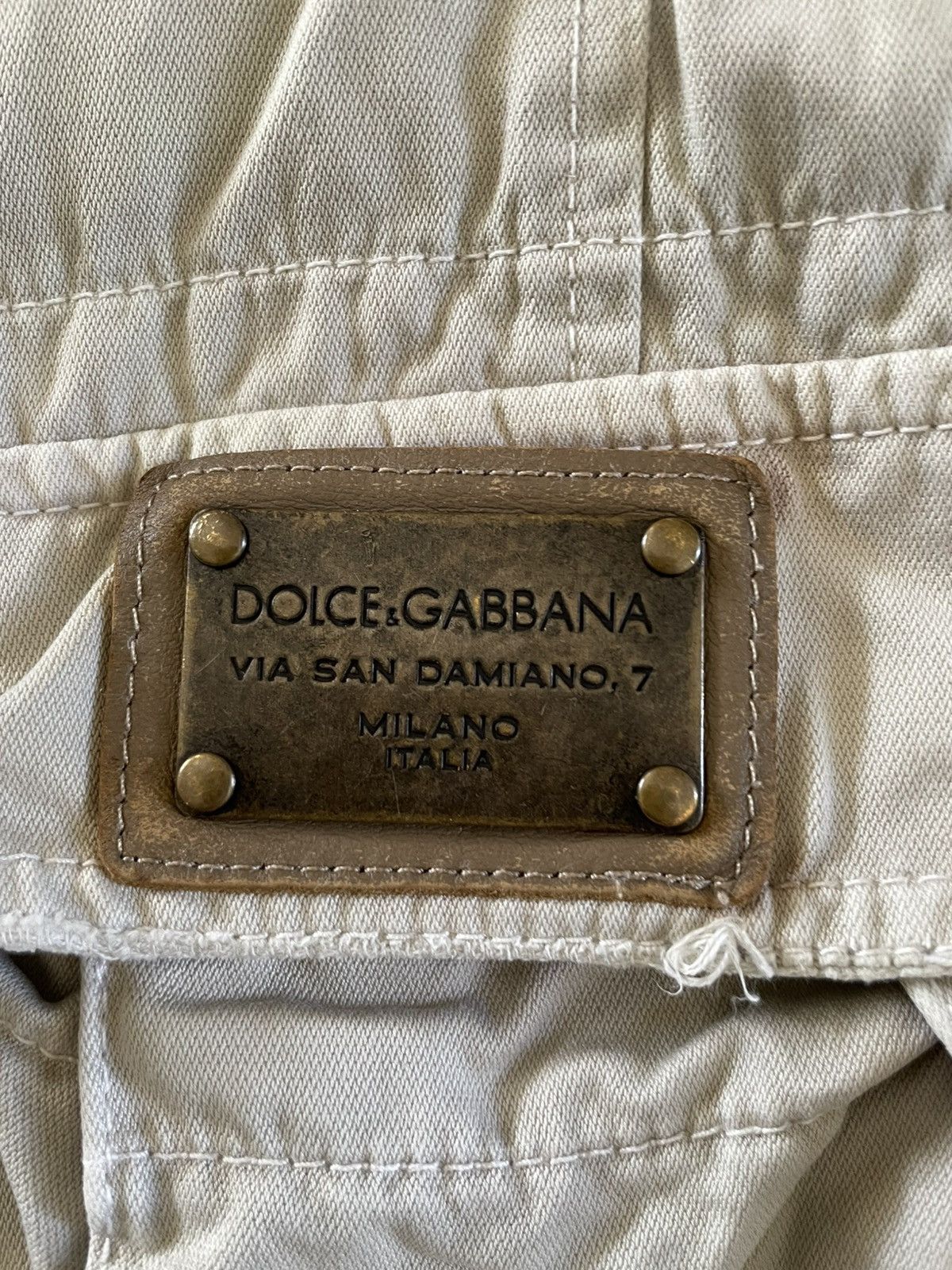 Dolce & Gabbana × Vintage Vintage Y2K Dolce & Gabbana Zipper Cargo Pants Size 52 Size US 38 / EU 54 - 7 Thumbnail