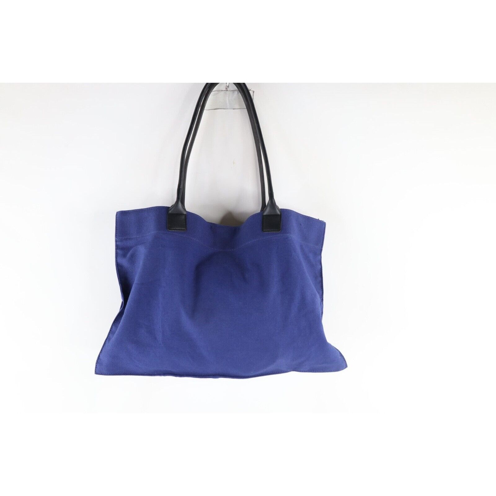 Esprit Vingtage 90s Esprit Leather Handled Canvas Tote Bag Size ONE SIZE - 4 Thumbnail