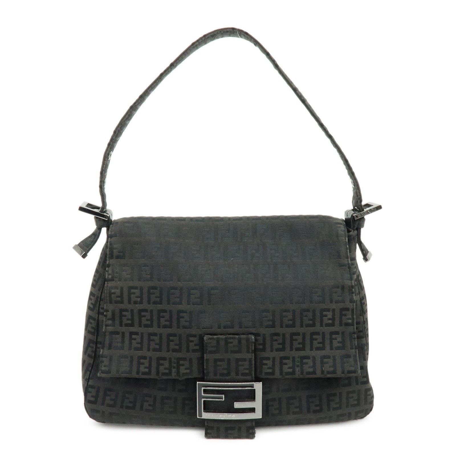 Fendi Fendi Zucca Mamma Baguette Shoulder Bag Black Size ONE SIZE - 1 Thumbnail