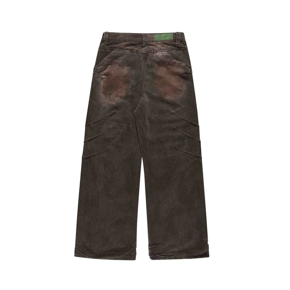 Japanese Brand × Vintage Streetwear Washed Gradient Wide Leg Jeans Design Trousers Size US 32 / EU 48 - 2 Thumbnail