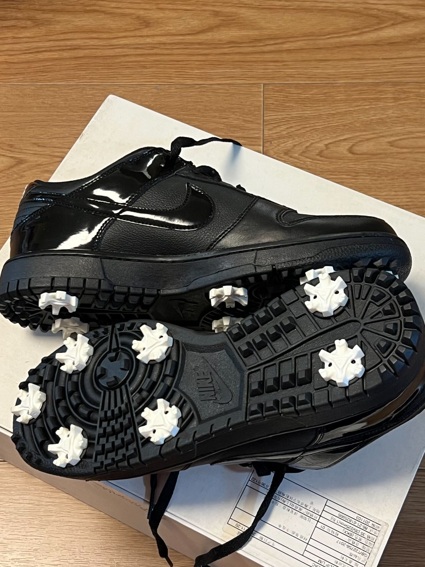 Nike Nike Dunk Golf Shoes Black Colorway Size US 10 / EU 43 - 1 Thumbnail