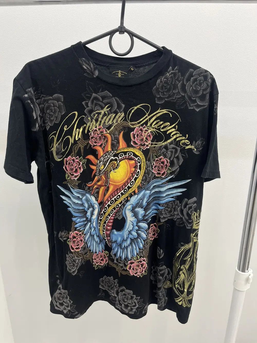 Christian Audigier Vintage Christian Audigier Full Print Tattoo T-shirt Tee Size US M / EU 48-50 / 2 - 1 Thumbnail