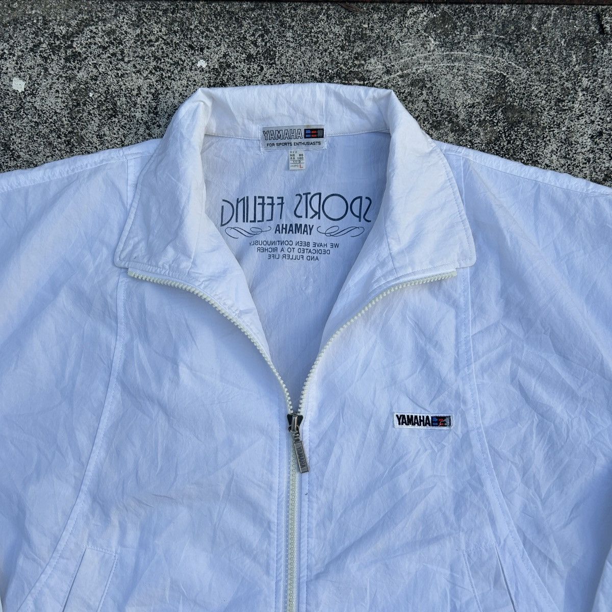 Japanese Brand × Vintage × Yamaha Vintage Yamaha jacket White Size US S / EU 44-46 / 1 - 3 Thumbnail