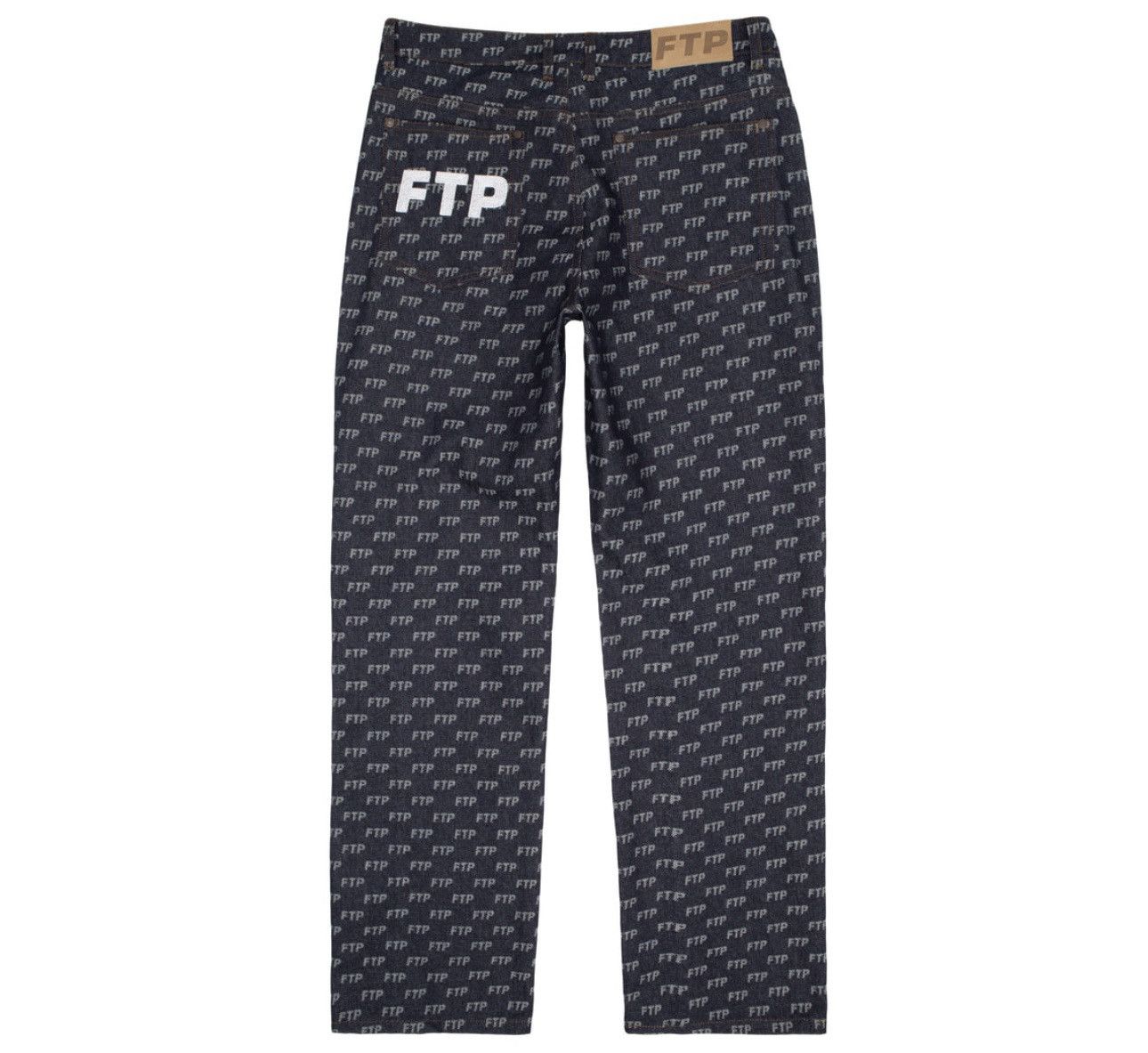 Fuck The Population FTP Jacquard Denim Logo Pant Size US 34 / EU 50 - 2 Thumbnail